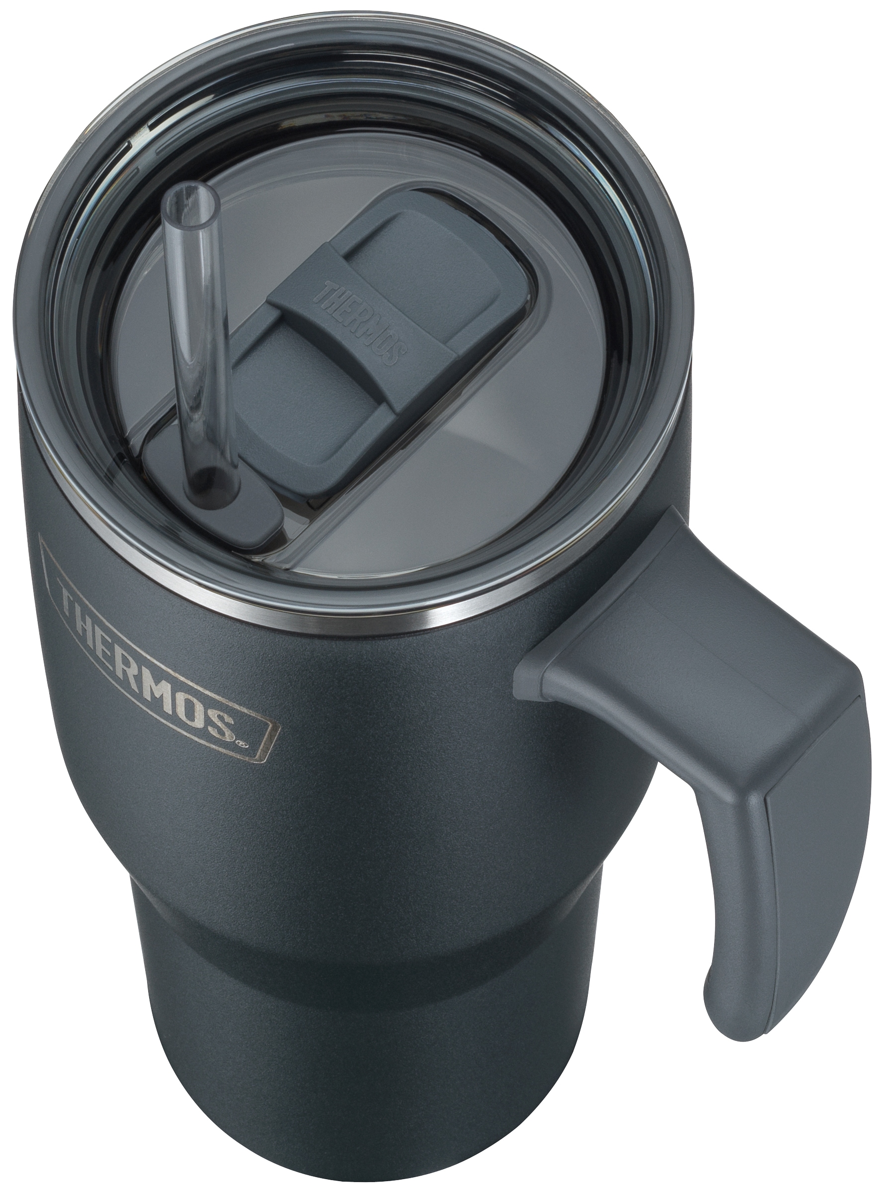 THERMOS Thermobecher »REFRESHING SERIES ISOLIERTRINKBECHER mit Strohhalm«, (1 tlg.), 1,10l, 6h heiß & 6h kalt, mit Griff