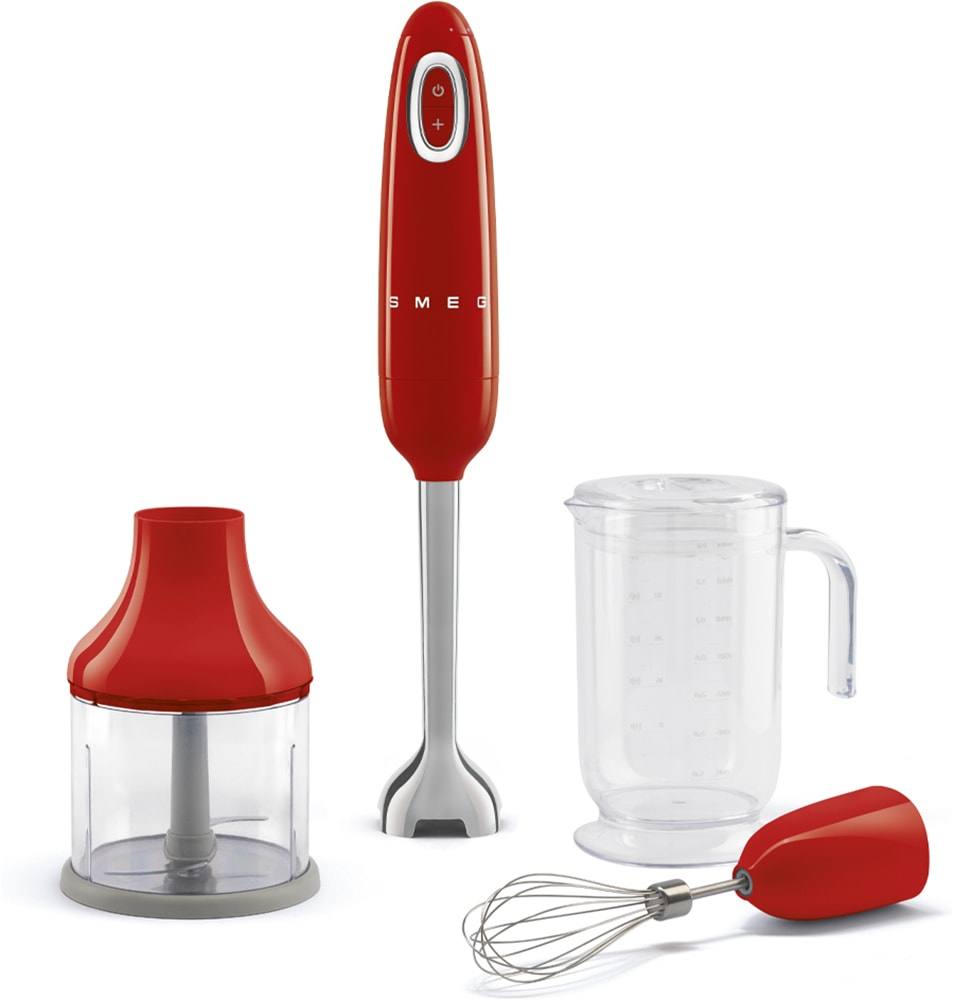 SMEG Stabmixer "HBF03", B:6,5cm H:41,4cm T:6,5cm, rot, Mixer