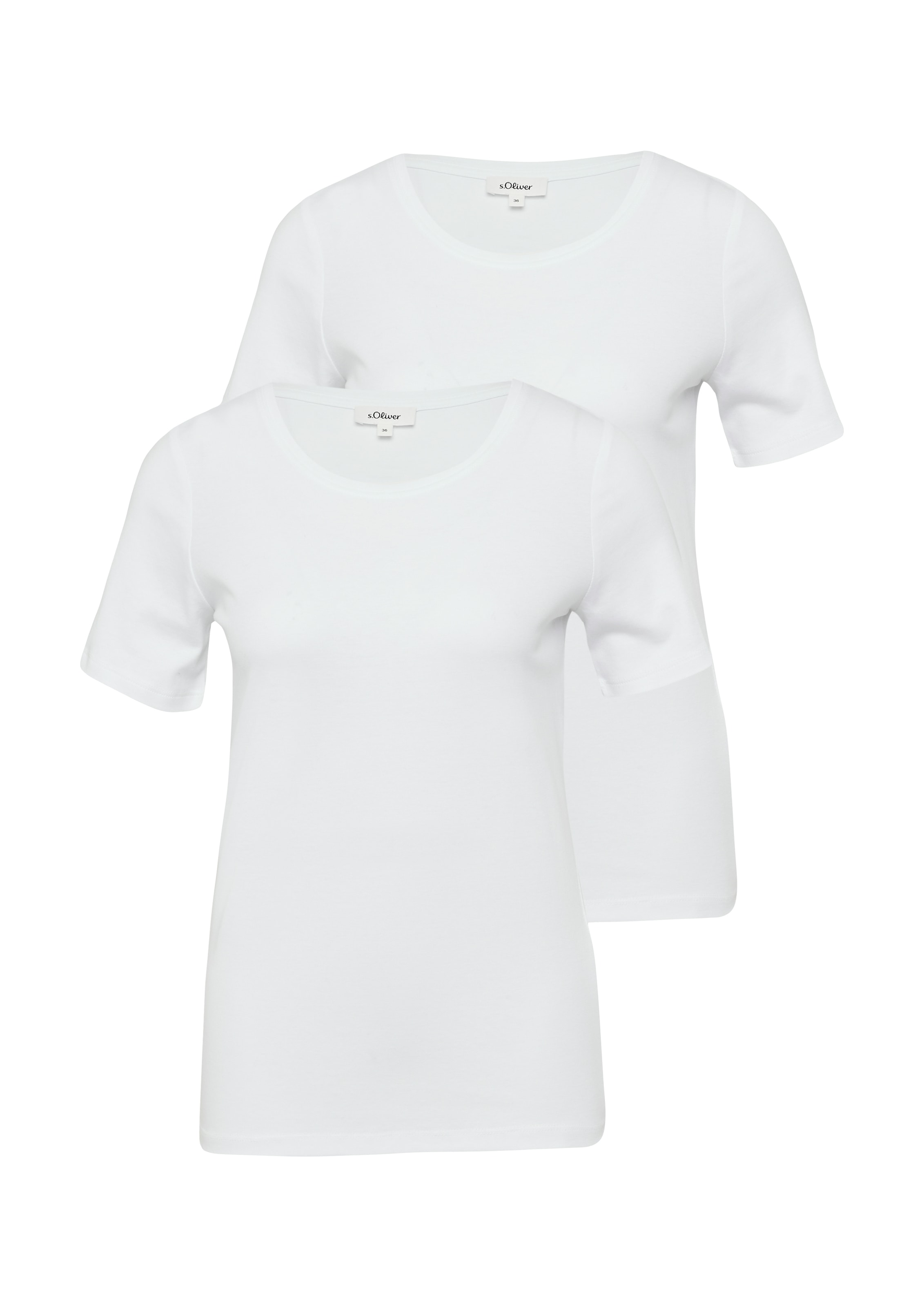 s.Oliver T-Shirt 2 Stk. aus Interlockjersey im 2er-Pack günstig online kaufen