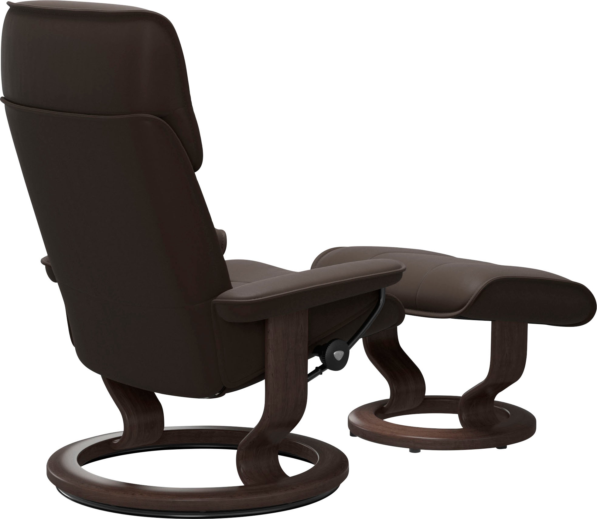 Relaxsessel STRESSLESS "Admiral", braun (braun batick), B:78cm H:98cm T:73cm, Leder BATICK: BATICK ist ein leicht korrigiertes, durchgefärbtes und genarbtes Möbelleder, bei dem die meisten Unebenheiten und Spuren in der Regel entfernt wurden., Sessel, Rel 9