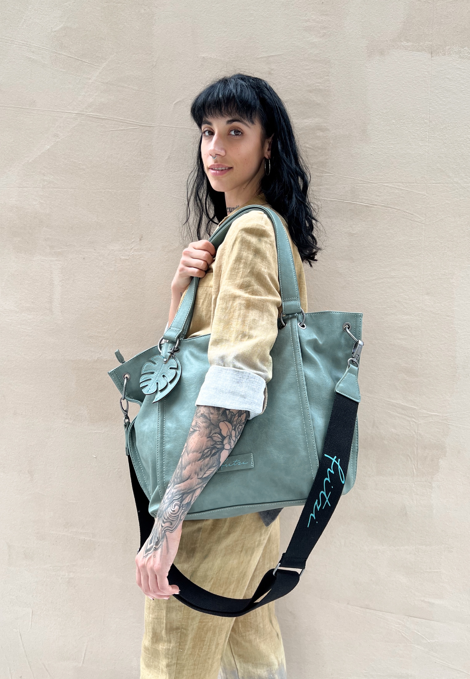 Fritzi aus Preußen Henkeltasche »Eco-Fritzi02«, aus veganen und recycelten Materialien