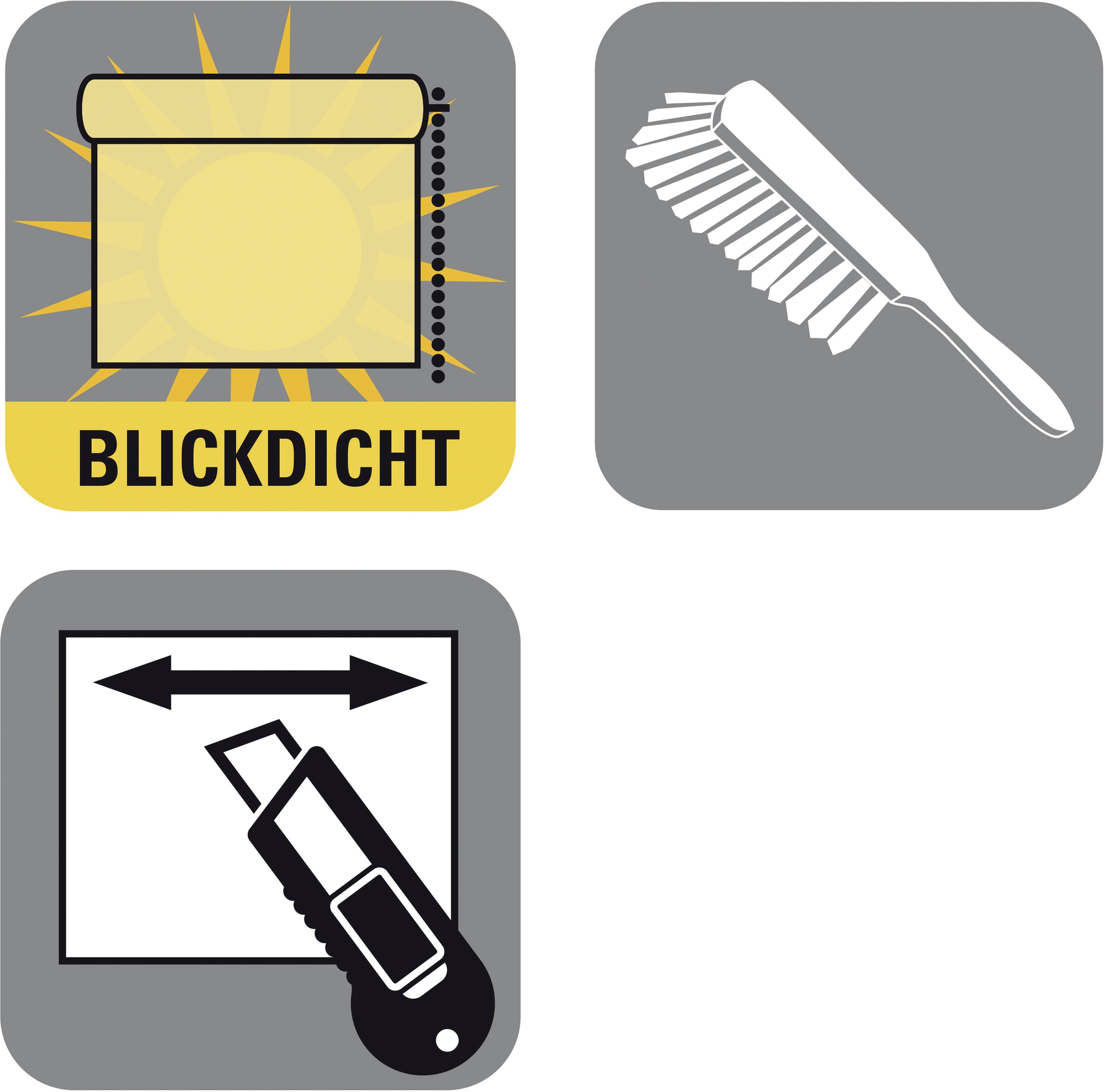 Gardinia Exklusiv Rollo »EasyFix«, blickdicht, Sichtschutz, mit Bohren/ohne Bohren, freihängend, Schraubmontage möglich