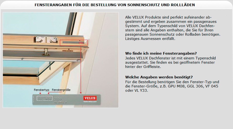 VELUX Dachfensterrollo, Lichtschutz