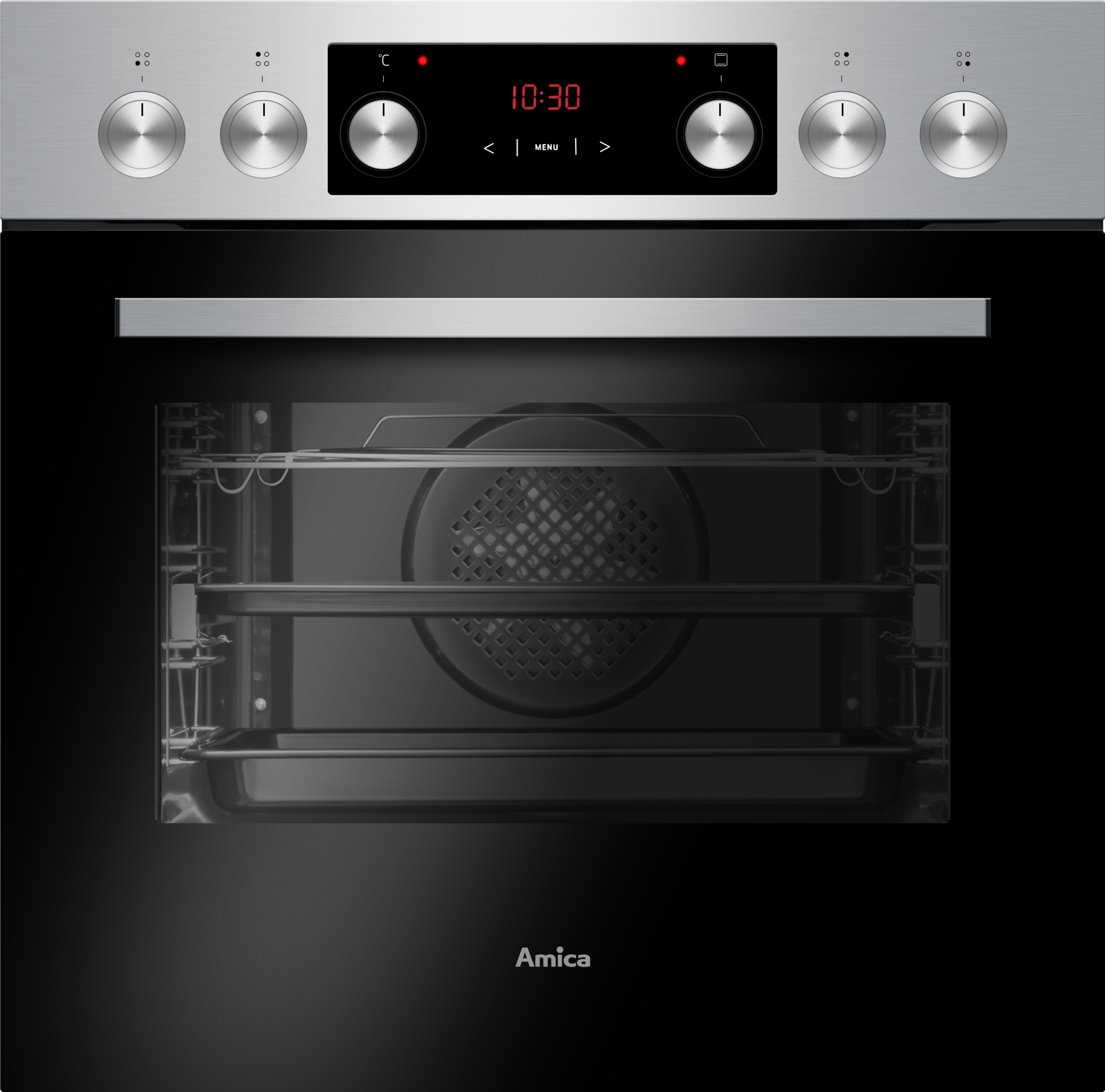 Amica Elektro-Herd-Set »EHCX 934 300 E« mit 1-fach-Teleskopauszug Steam Clean 2 Stk. tlg. Dreikreis-Zone passt die Kochfläche flexibel an Topfgrößen an