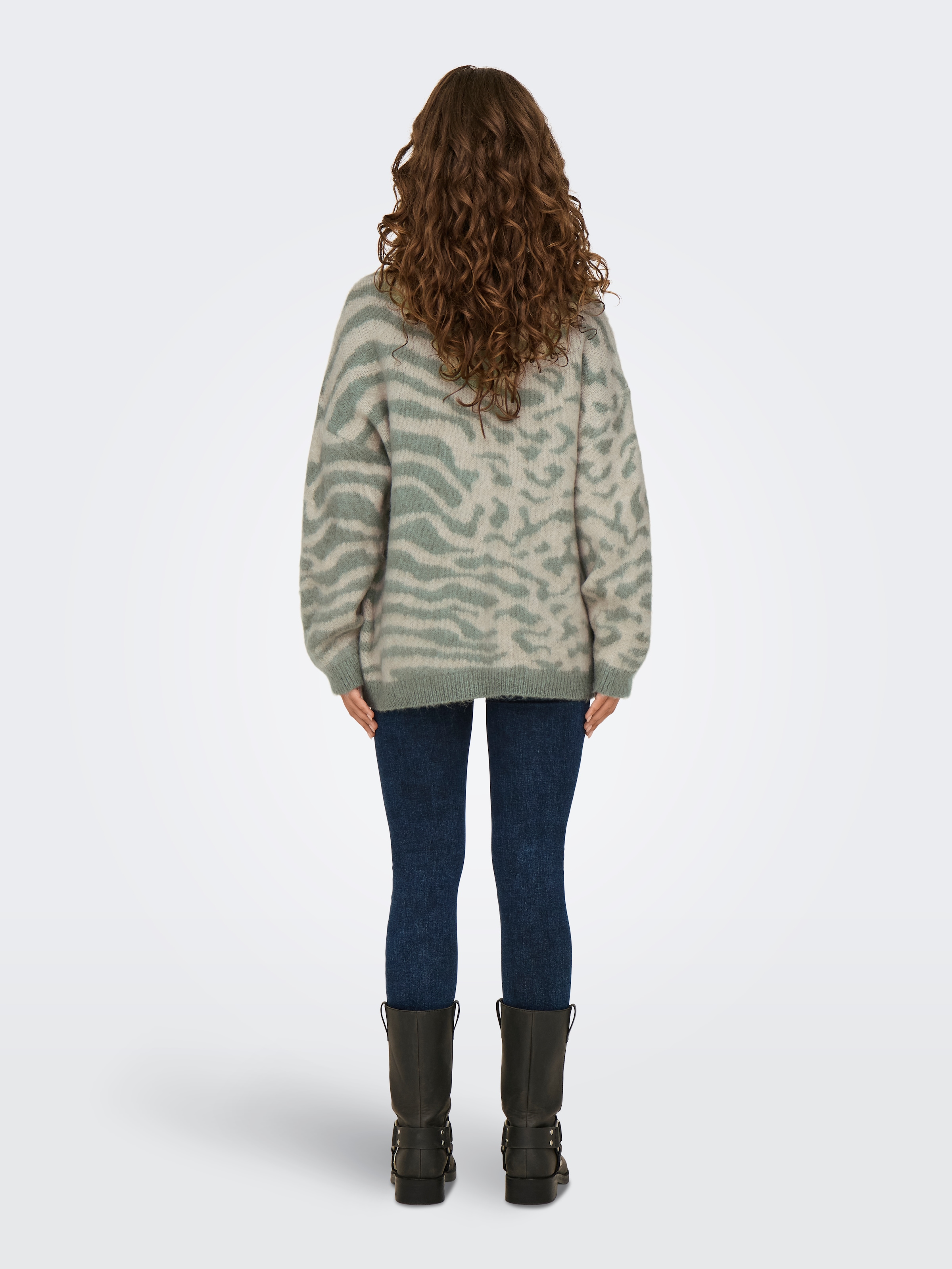 ONLY Rundhalspullover »ONLWILD LS JQ LONG O-NECK CC KNT«