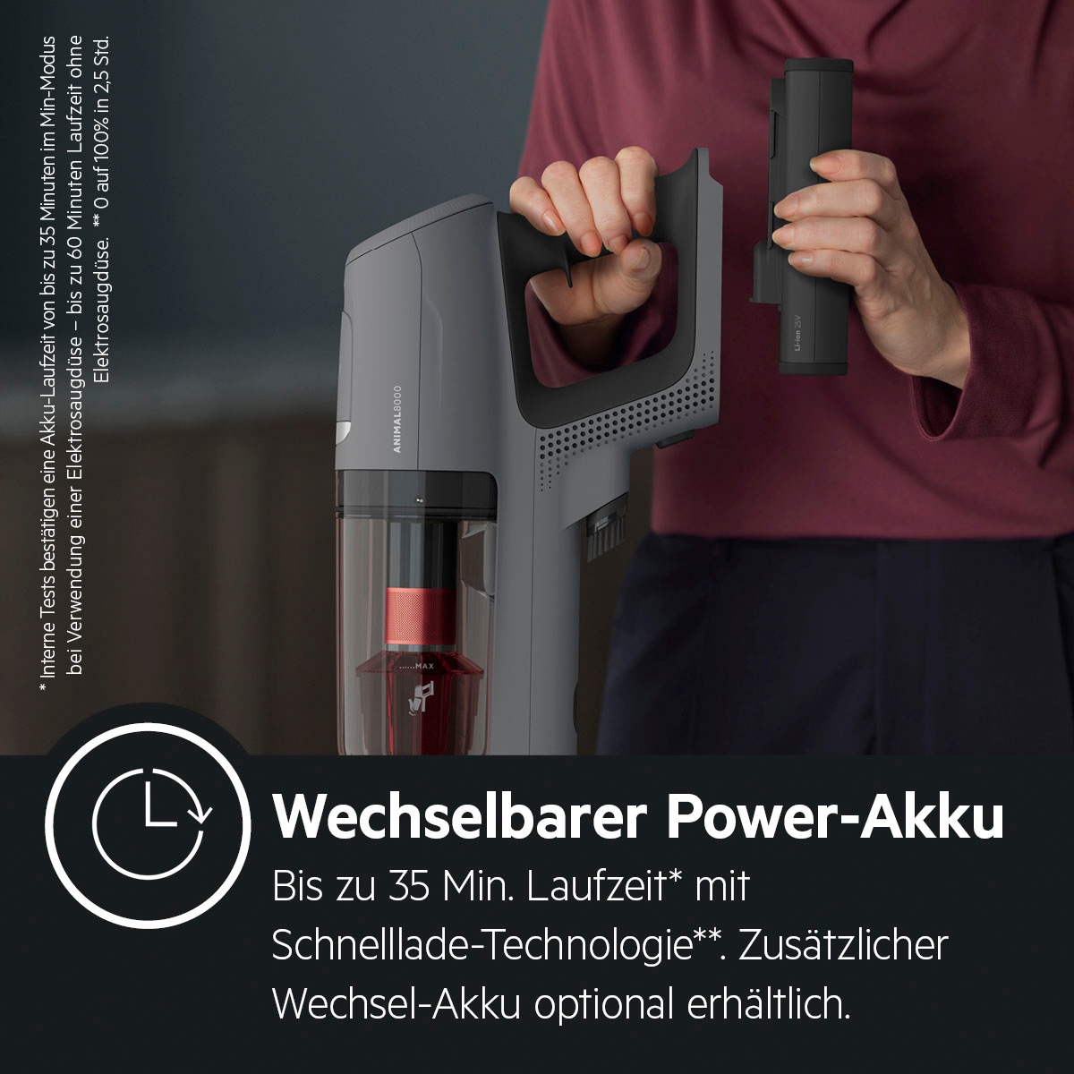 AEG Akku-Hand-und Stielstaubsauger »ANIMAL 8000 AP81AB25UG«, PetProPlus-Elektrosaugbürste BAUR | mit