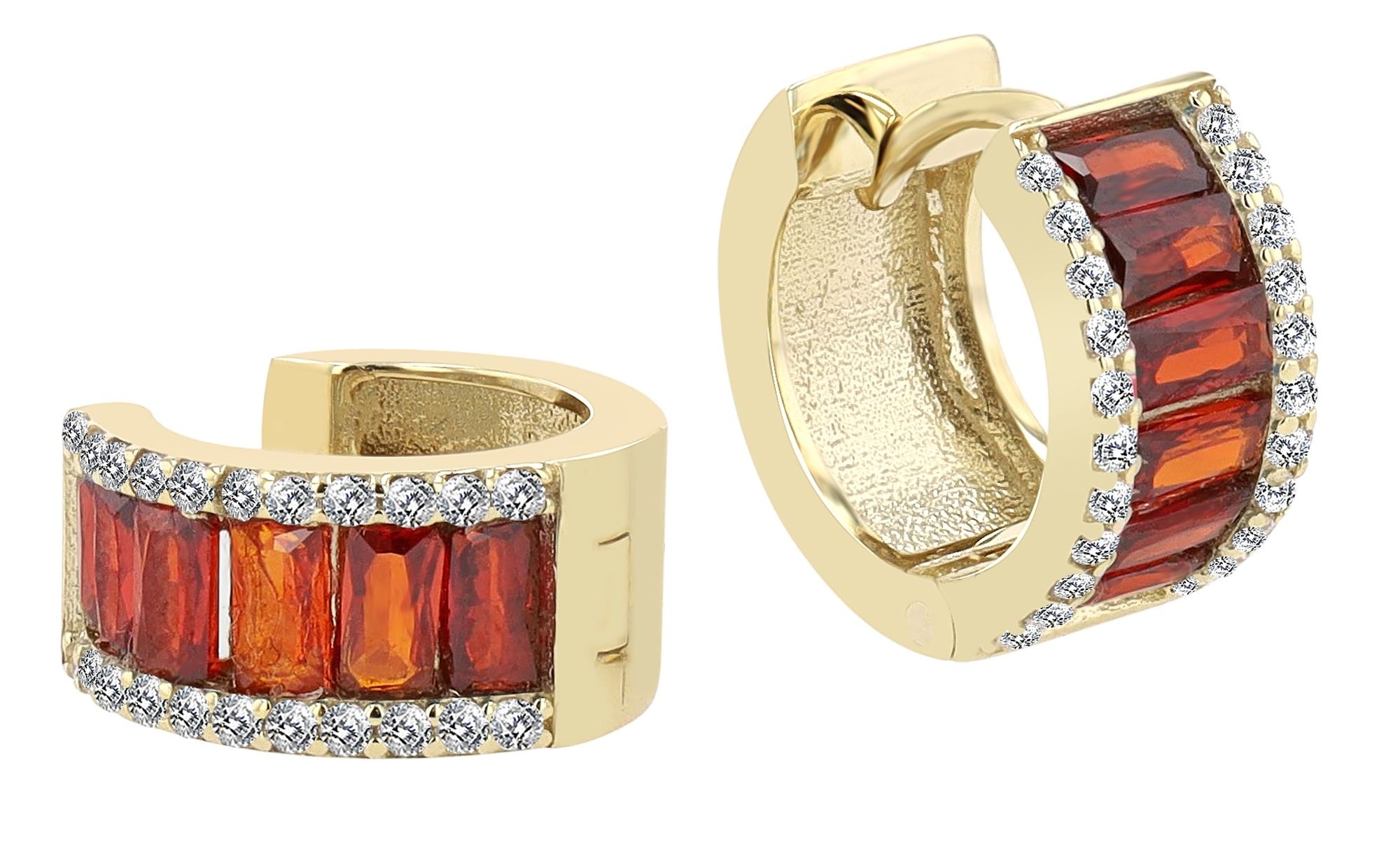 Adelia´s Klappcreolen "Damen Ohrringe – Klappcreole aus 333 Gold mit Zirkon günstig online kaufen