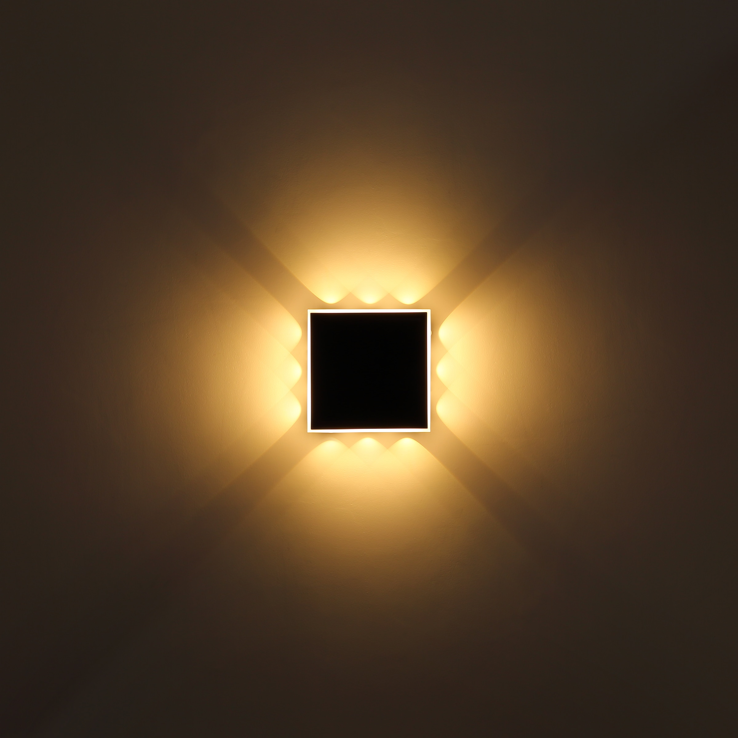 GLOBO LIGHTING LED Wandleuchte »SAIDY«, Leuchtmittel LED-Modul | LED fest integriert, Wandlampe/Metall/schwarz/3000K/Flur/Wohnzimmer/ BxH: 250x90mm
