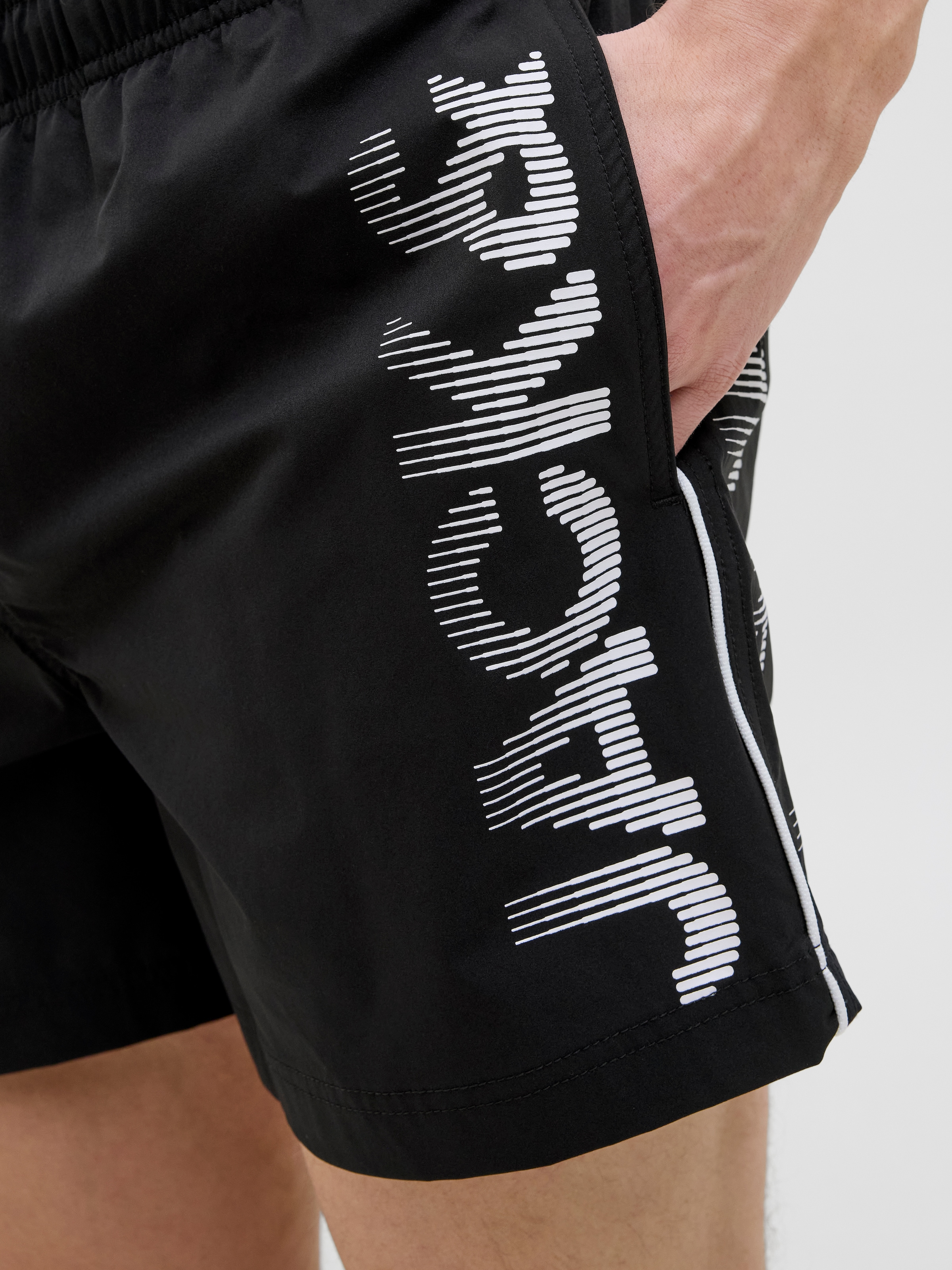 Jack & Jones PlusSize Badeshorts »JPSTMAUI JJSWIM SPLICE LOGO AKM SN PLS«