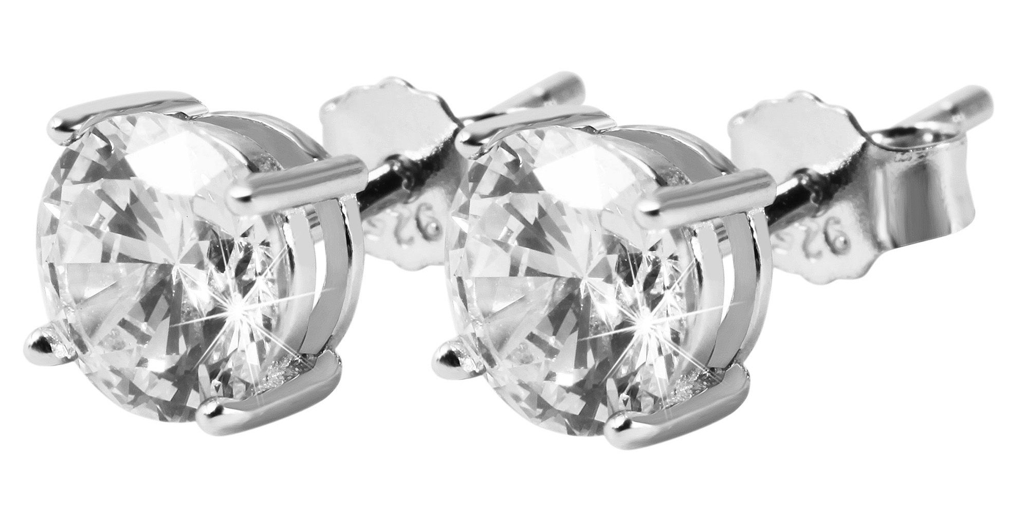 Adelia´s Paar Ohrhänger »Damen Ohrringe – Ohrstecker aus 925 Silber mit Zirkonia« Zum Verschenken an Menschen, die Ihnen am Herzen liegen