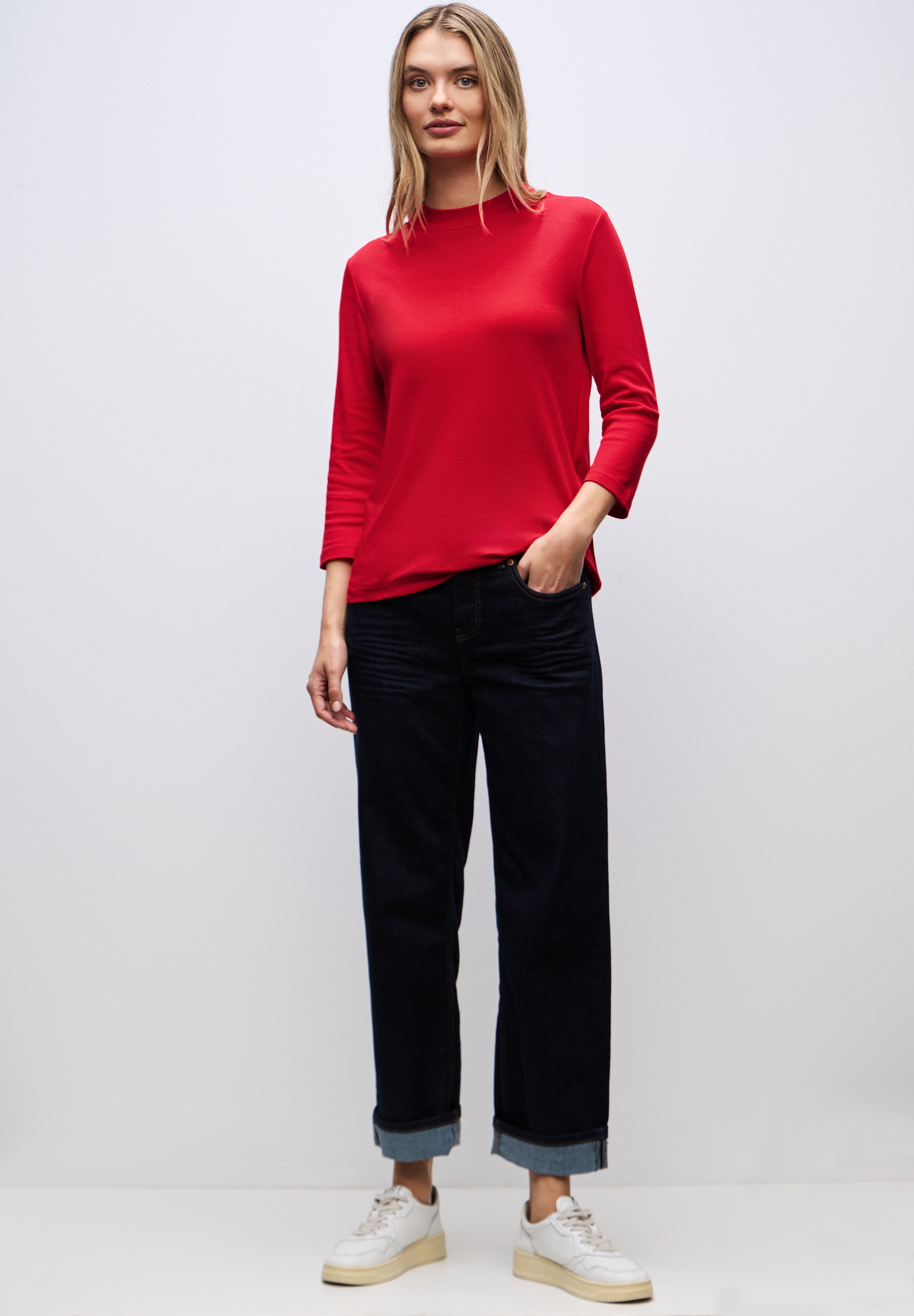 STREET ONE 3/4-Arm-Shirt mit 3/4 Ärmeln