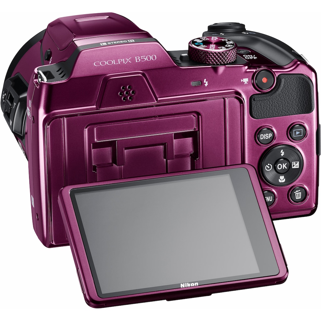 Nikon Kompaktkamera »Coolpix B500«, 16 MP, 40 fachx opt. Zoom, WLAN (Wi-Fi)-NFC-Bluetooth