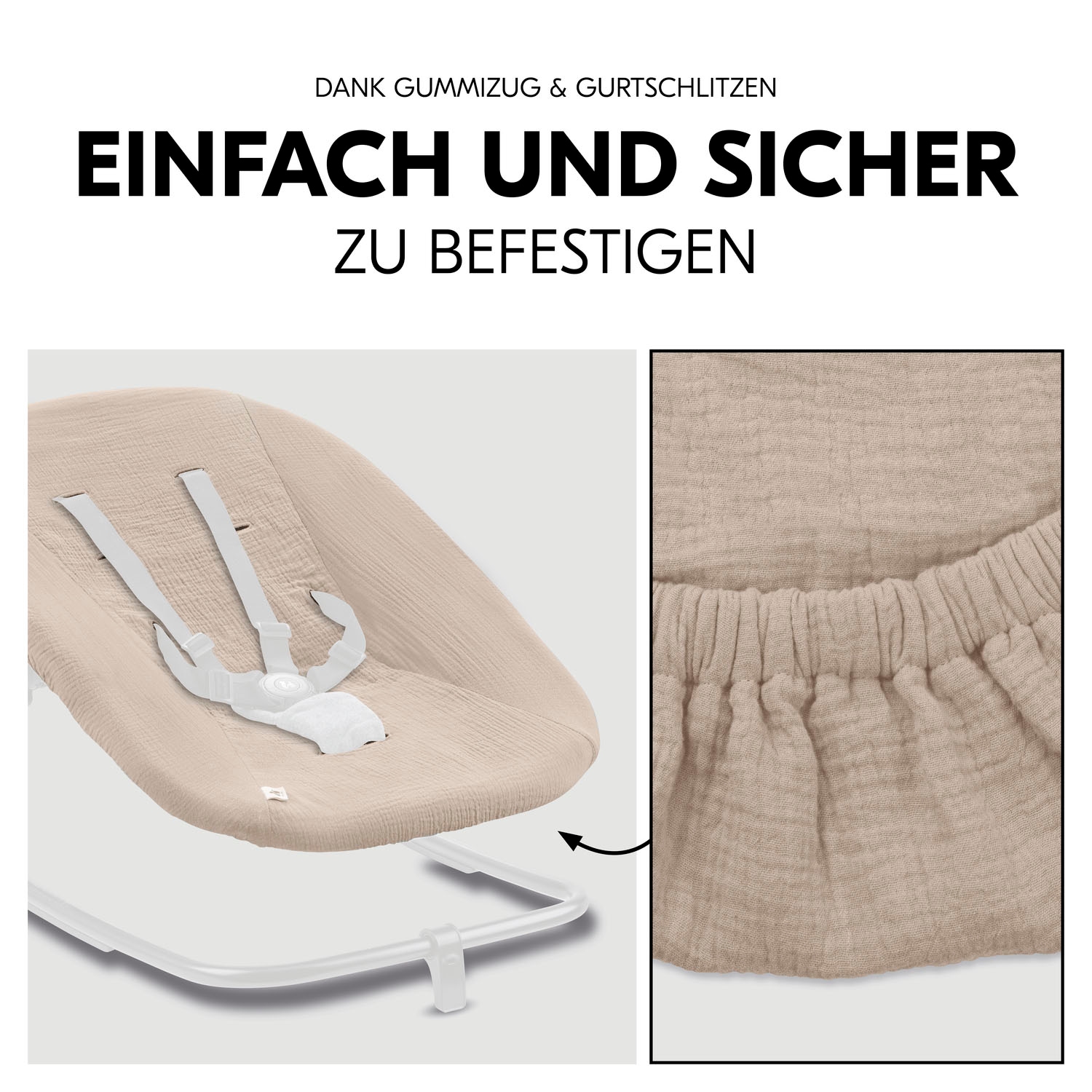 Hauck Kindersitzbezug »Schonbezug für Babywippe; Highchair Bouncer Cover« Schonbezug für Babywippe Highchair Bouncer/High Chair Bouncer Eco