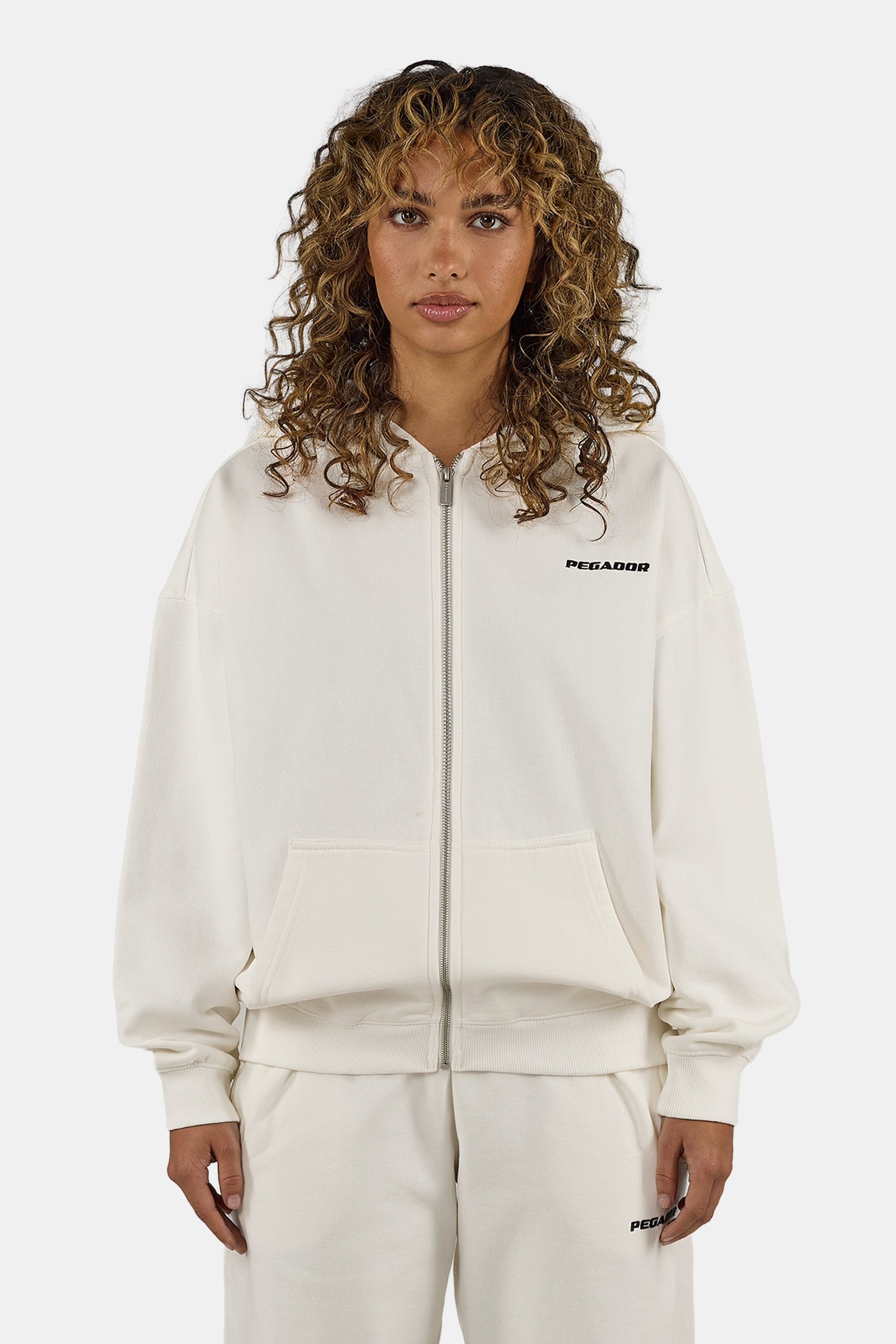 PEGADOR Kapuzensweatjacke "Clarita Oversized Sweatjacket" Baumwollmischung, günstig online kaufen