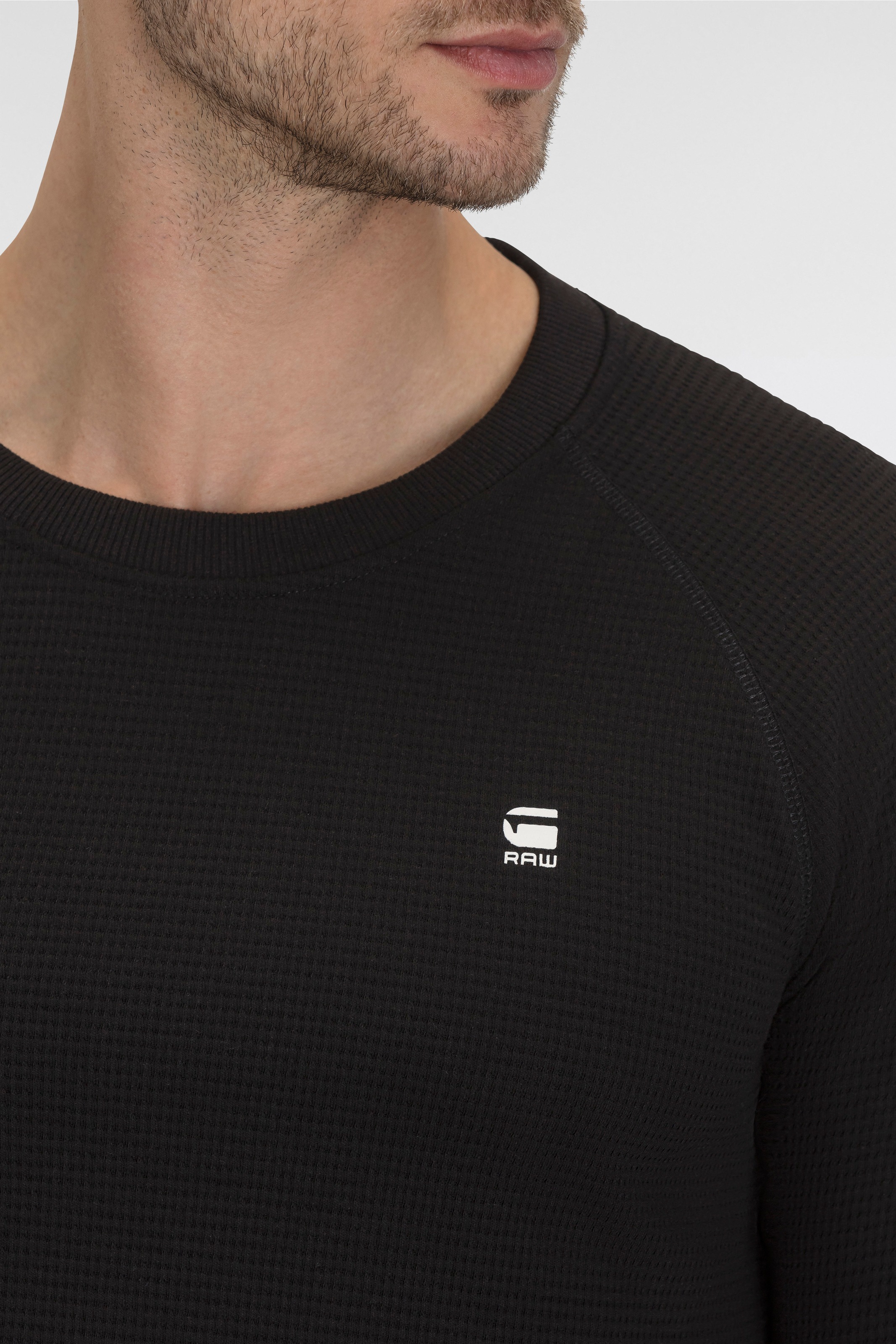 G-STAR Sweater »Jirgi«, mit Label-Detail auf der Brust