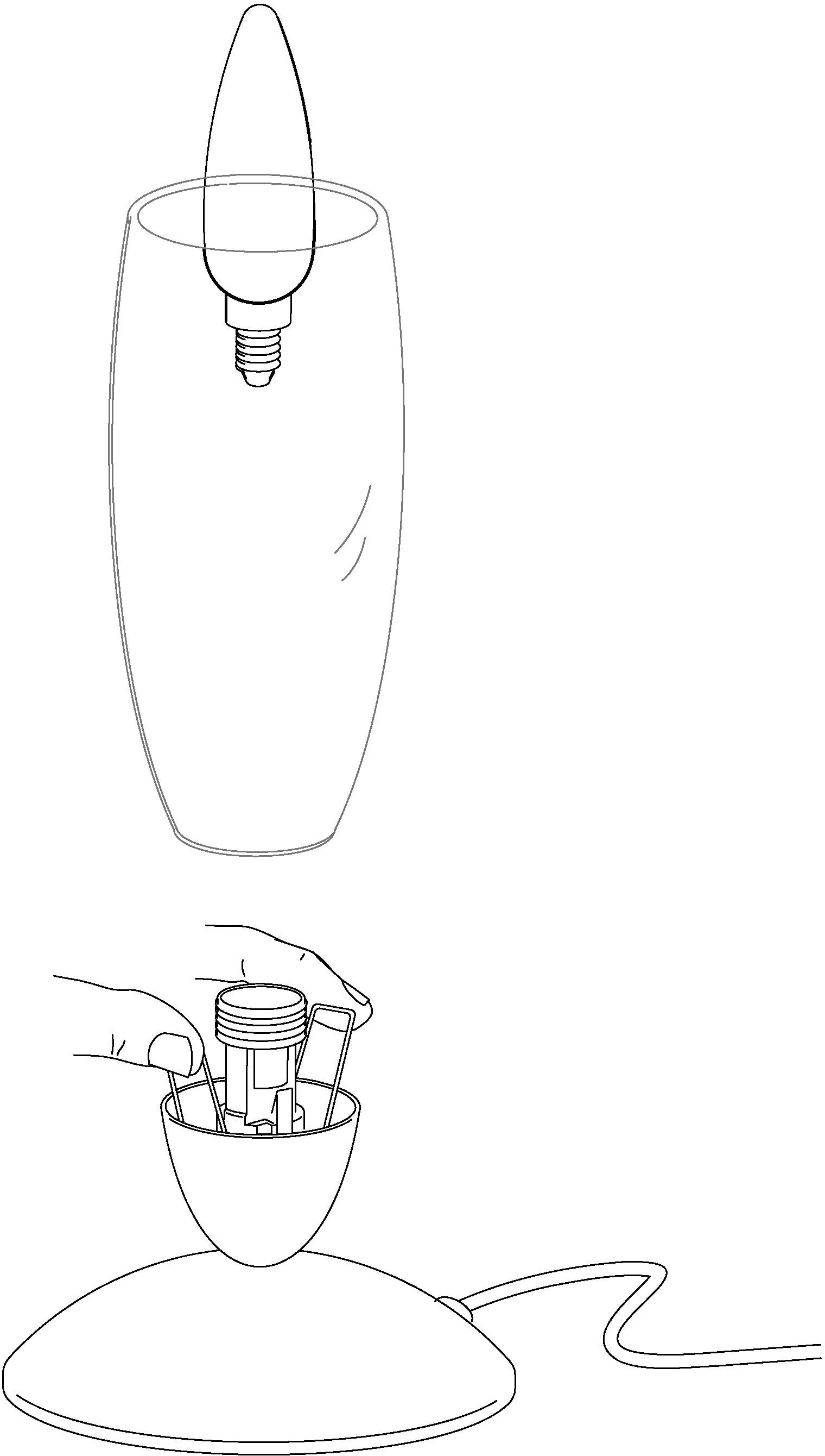 EGLO Tischleuchte »SLIM Tischlampe, Nachttischlampe, Wohnzimmerlampe, nickel-matt, weiß«, 1 flammig, Leuchtmittel E14 | Leuchtmittel wechselbar-ohne Leuchtmittel, Lampe mit Schalter, E14, schlichtes Design, modern, 22x7x10cm