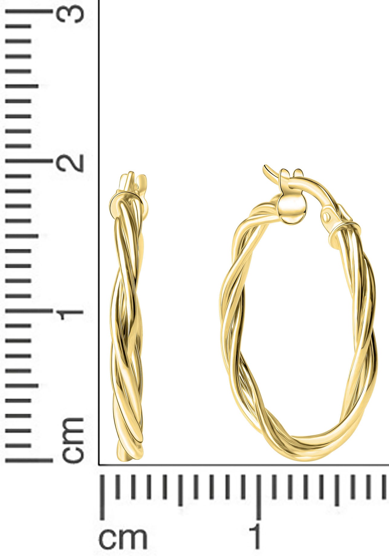 Firetti Paar Creolen »Schmuck Geschenk Gold 375 Ohrschmuck Creole«