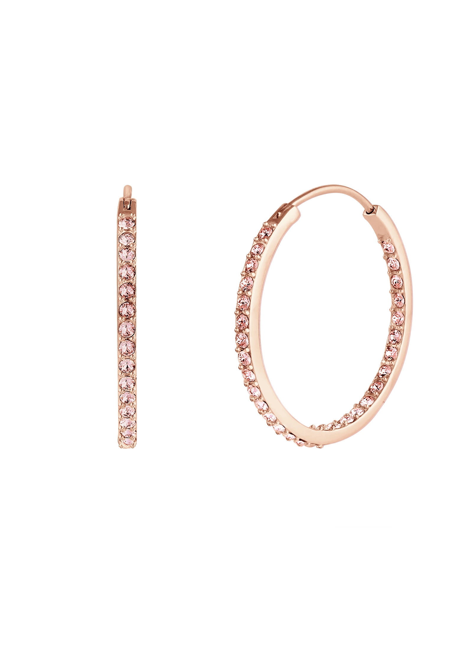 Elli Paar Creolen »Creolen mit Kristallen von Swarovski® 925 Silber«