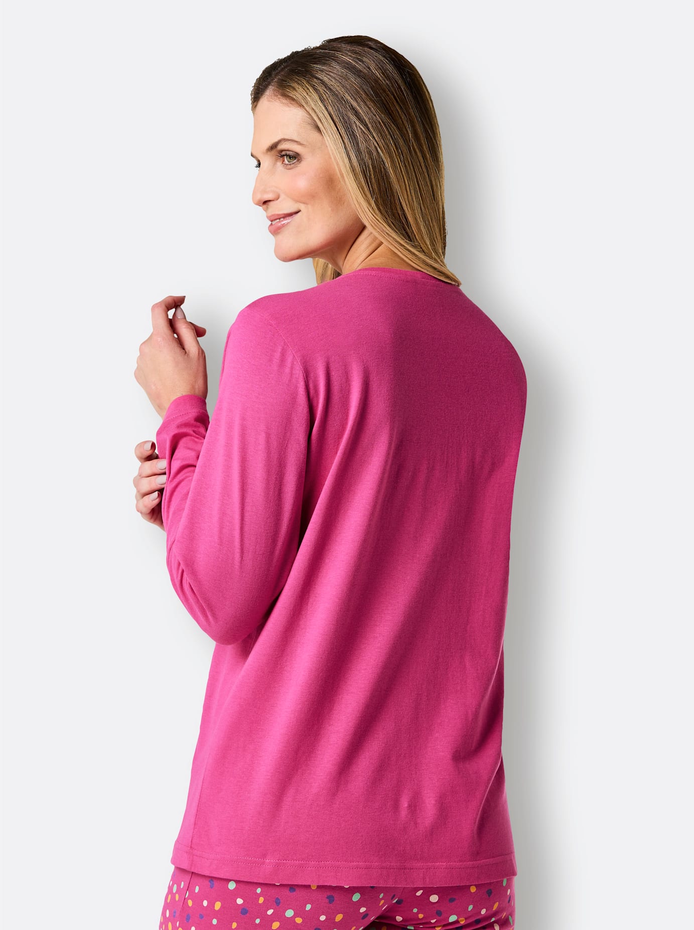 Thumbnail - wäschepur Langarmshirt "Schlafanzug-Shirt", (1 tlg.)