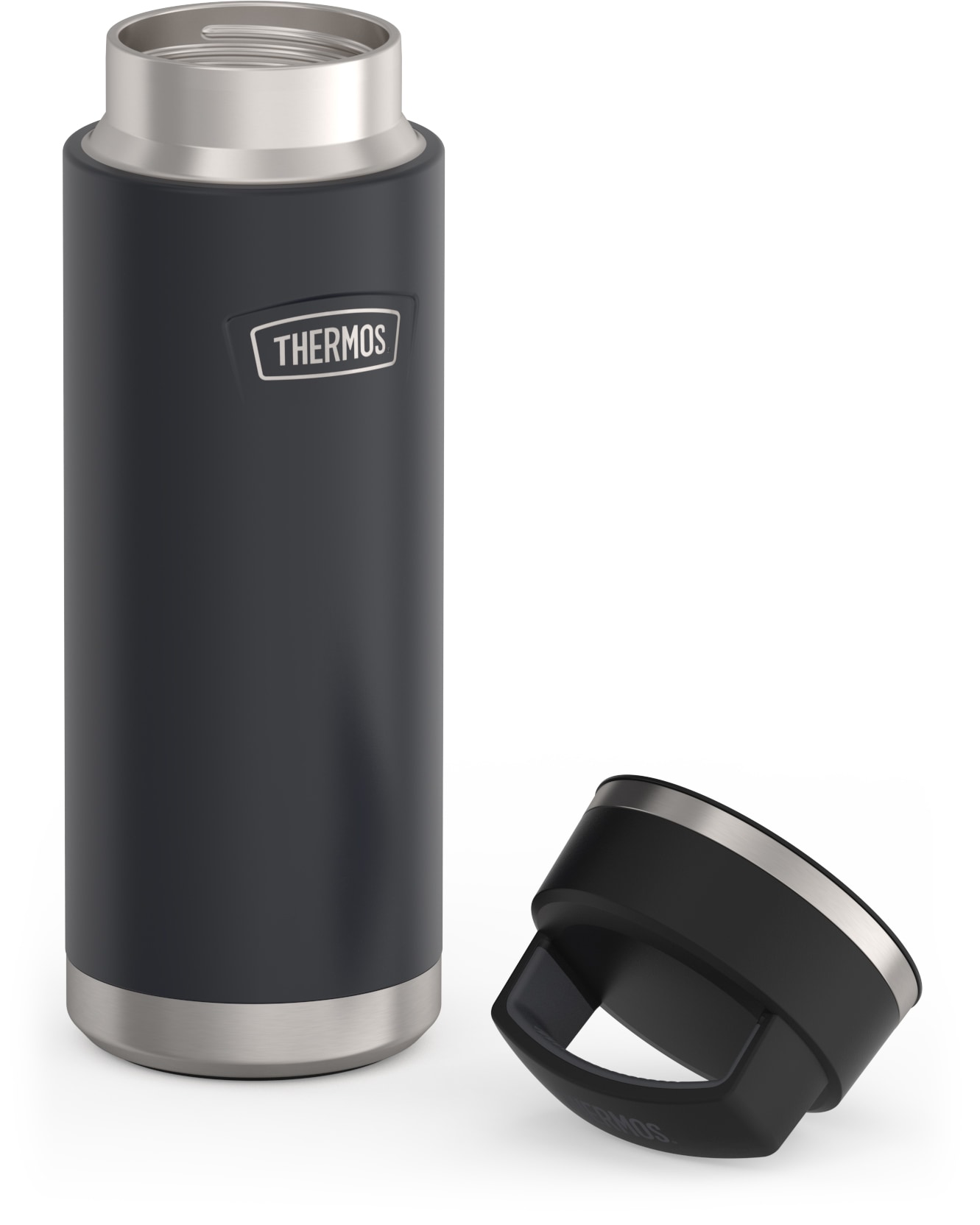 THERMOS Isolierflasche »ICON BEVERAGE BOTTLE, Edelstahlkörper, spülmaschinenfest«, (1 tlg.), 0,71l, 18h heiß & 24h kalt, extra große Öffnung, absolut dicht
