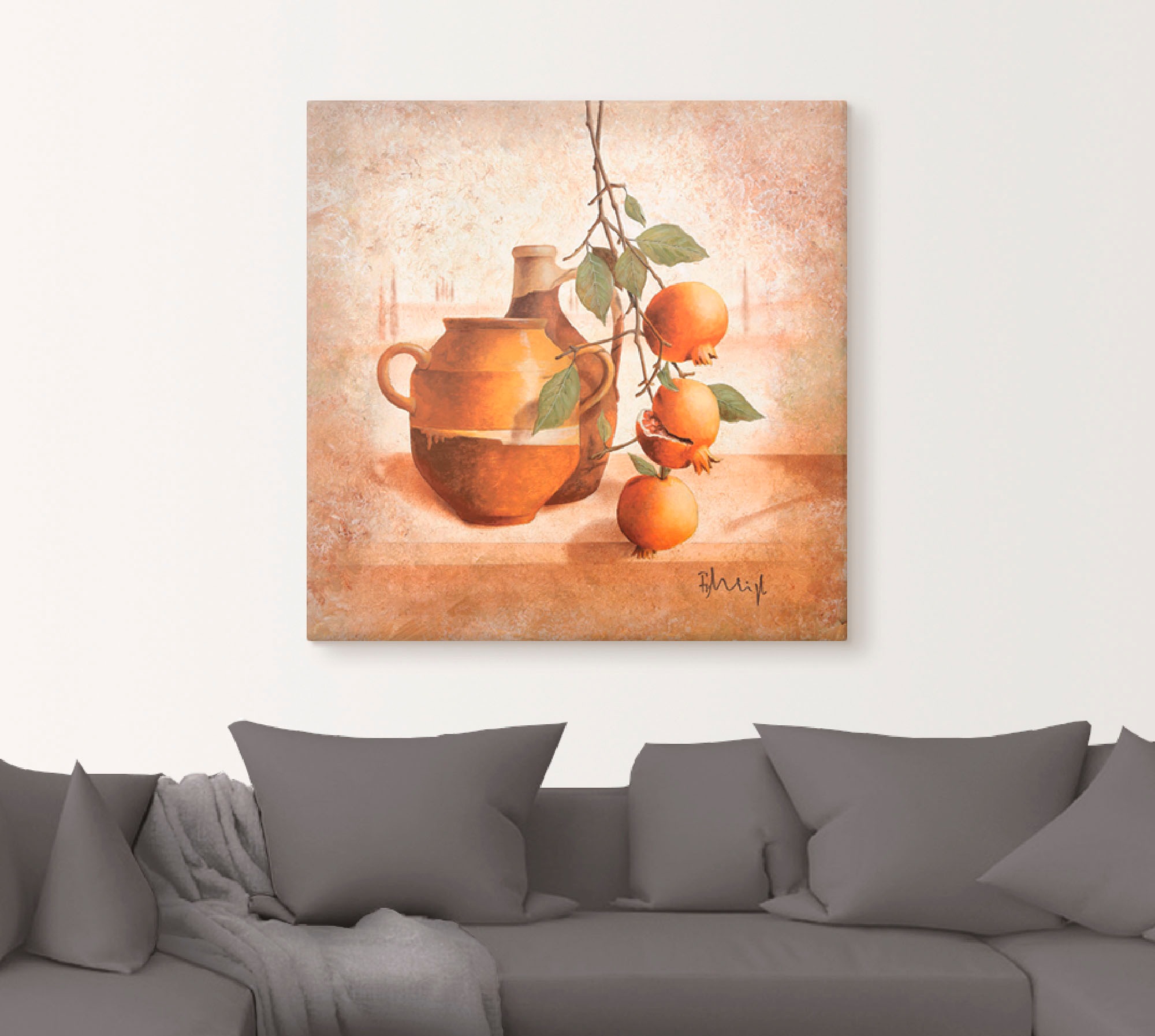 Artland Wandbild »Reife Granatäpfel«, Arrangements, (1 St.), als Leinwandbild, Poster in verschied. Größen