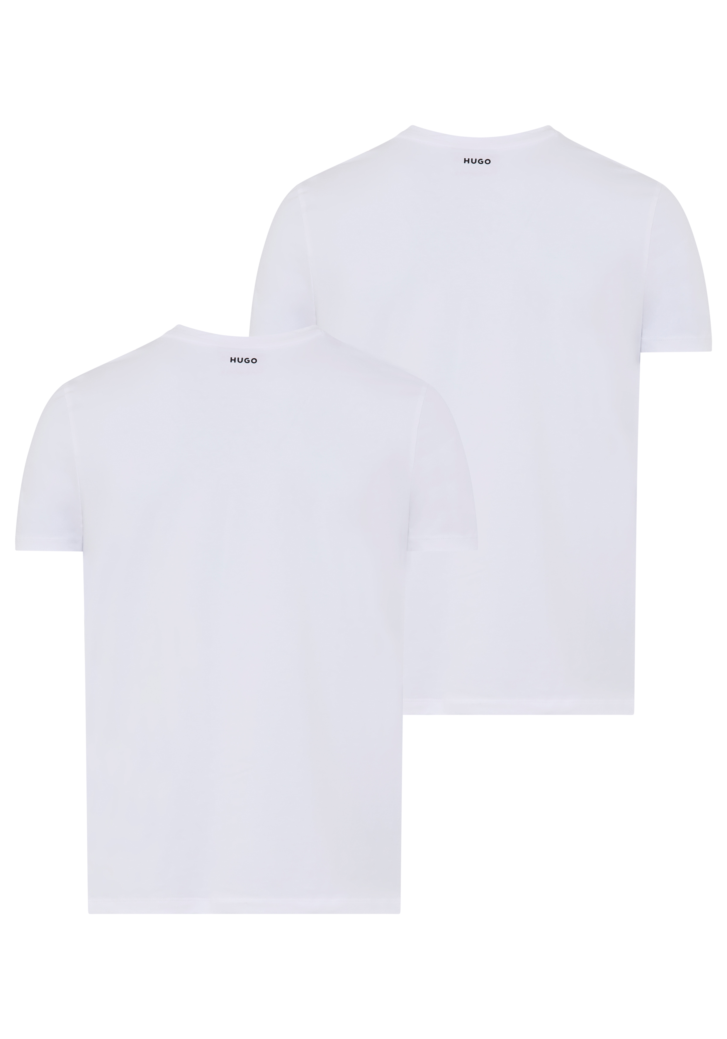 HUGO T-Shirt "HUGO-V" Packung, 2er, V-Ausschnitt, Slim-Fit, HUGO Logo-Print