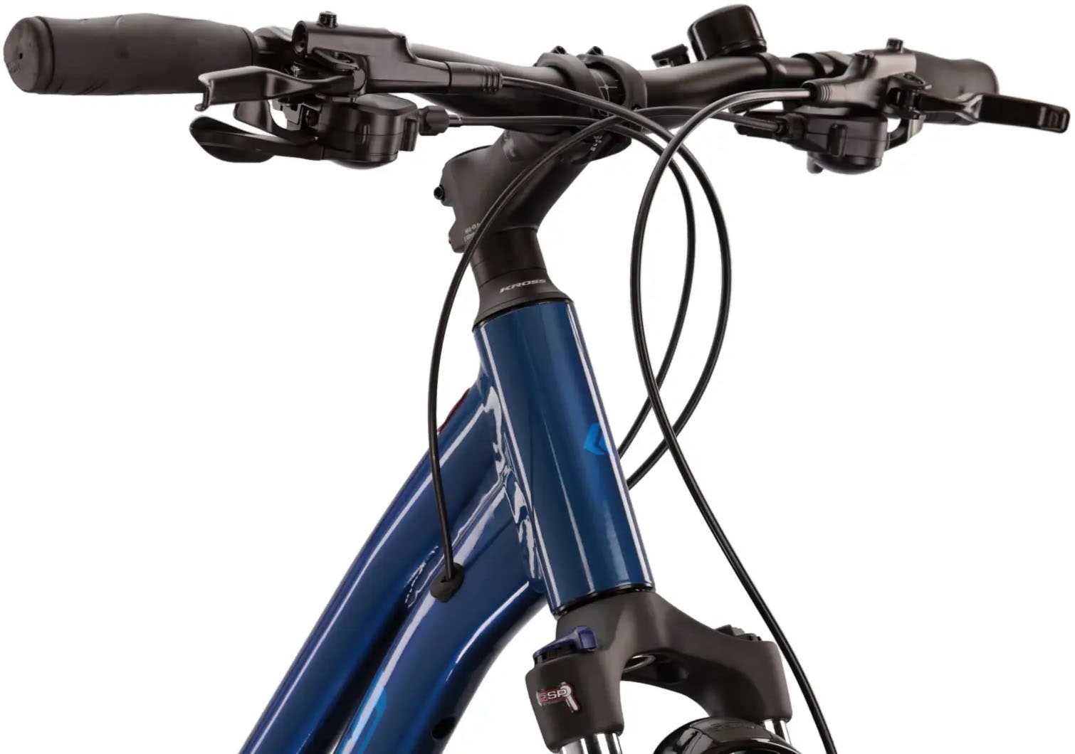 Kross Crossrad »KROSS Crossbike Evado 6.0 28" blau 27 Gänge«, 27 Gang, Shimano, Alivio M3100 Schaltwerk, Kettenschaltung