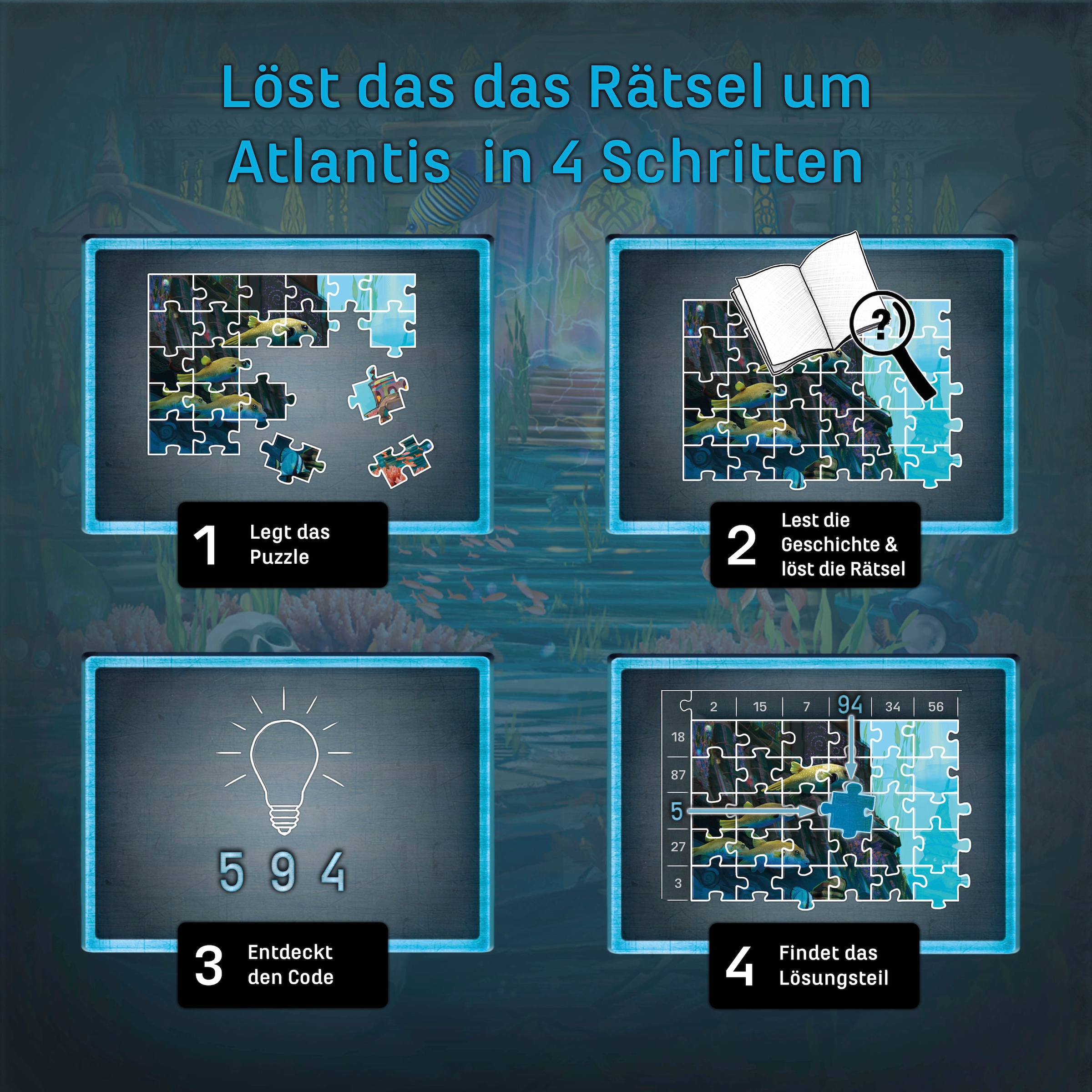 Kosmos Puzzle »EXIT, Das Puzzle, Der Schlüssel von Atlantis« Made in Germany