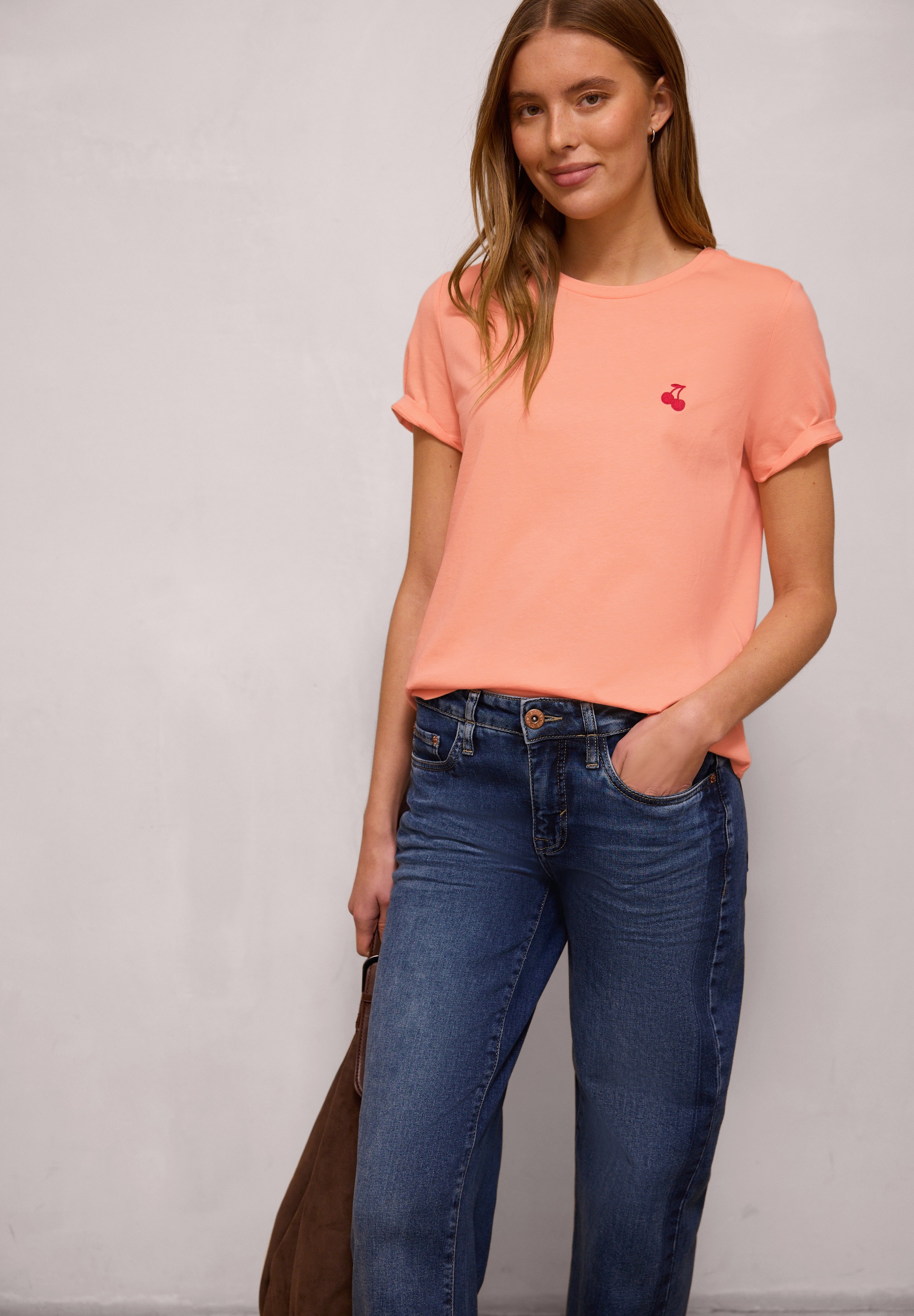 STREET ONE STUDIO T-Shirt aus reiner Baumwolle günstig online kaufen