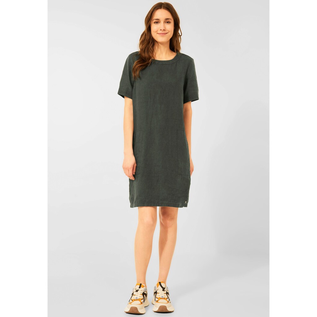 Damenmode Kleider Cecil Sommerkleid, in Unifarbe deep-khaki Damenmode Kleider Cecil Sommerkleid, in Unifarbe deep-khaki