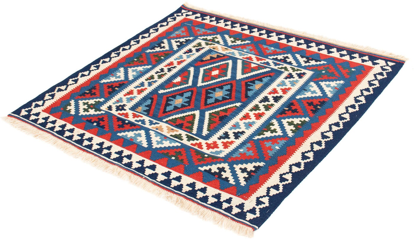 morgenland Wollteppich »Kelim - Oriental quadratisch - 104 x 98 cm - dunkelblau«,... kaufen