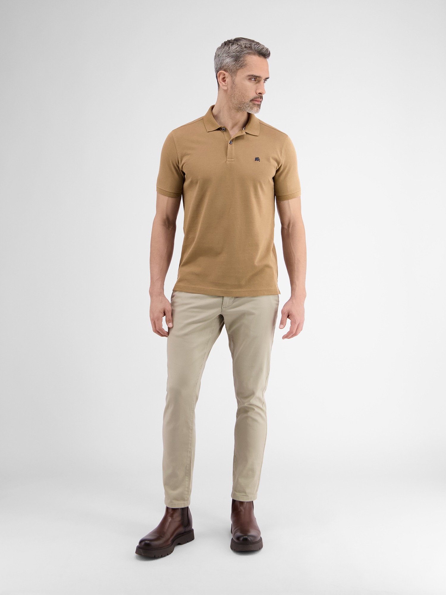 LERROS Poloshirt »LERROS Basic Poloshirt für Herren, unifarben«