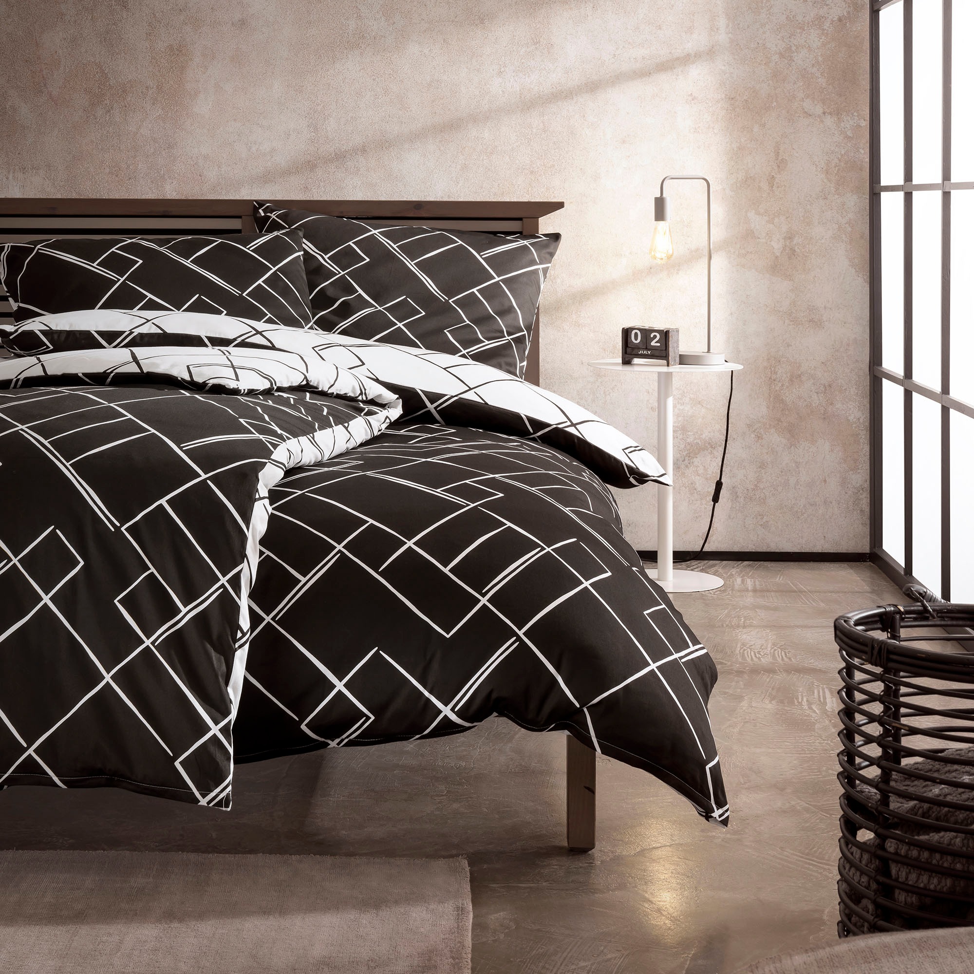 bugatti Bettwäsche »5257«, Mako-Satin, 100 % Baumwolle, pflegeleicht