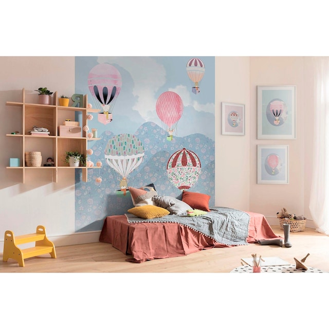 Komar Poster »Happy Balloon Blue«, Figuren, (1 St.), Kinderzimmer,  Schlafzimmer, Wohnzimmer | BAUR