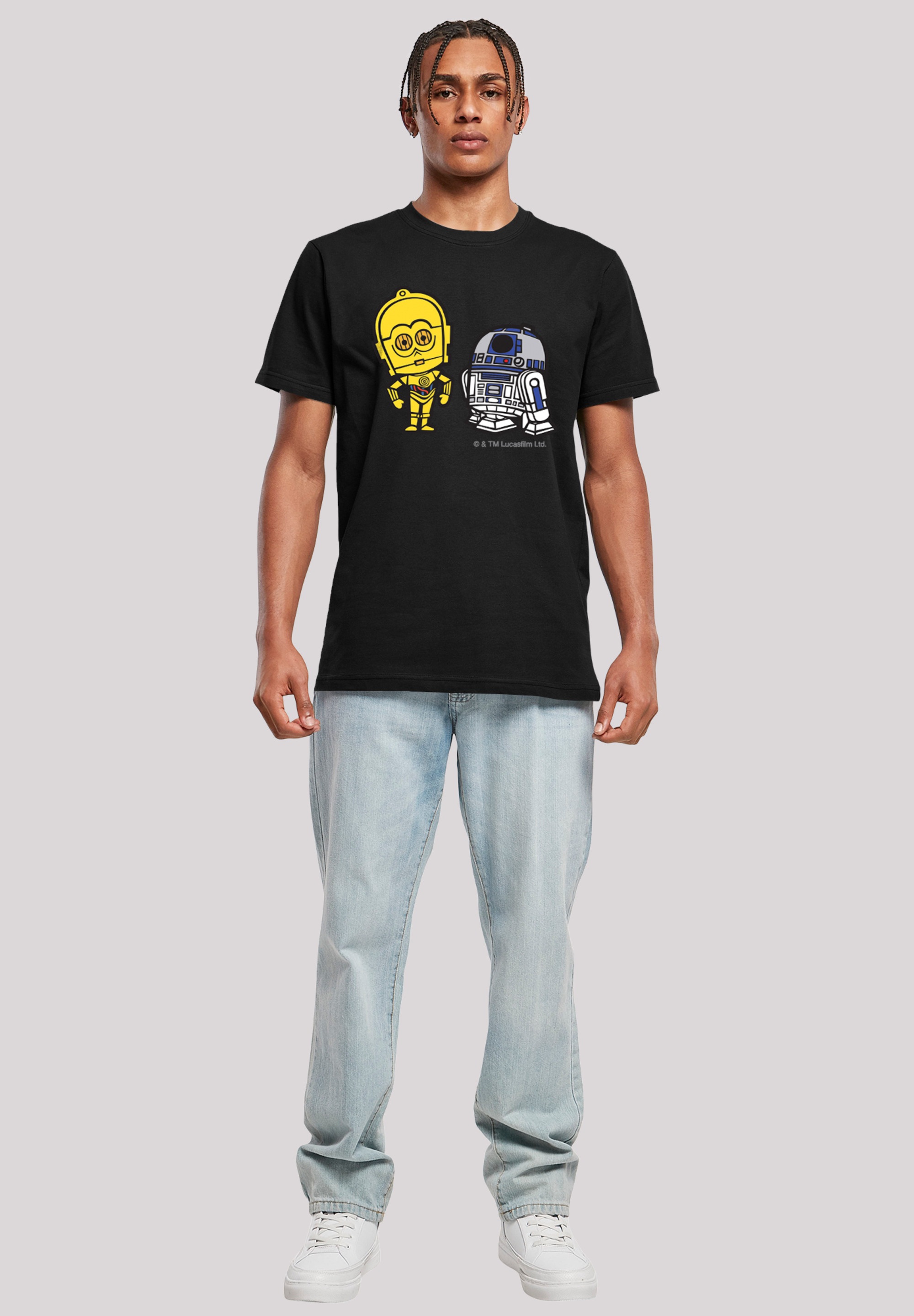 F4NT4STIC T-Shirt »Star Wars Resistance Droids Chest Print«, Herren,Premium Merch,Regular-Fit,Basic,Bedruckt