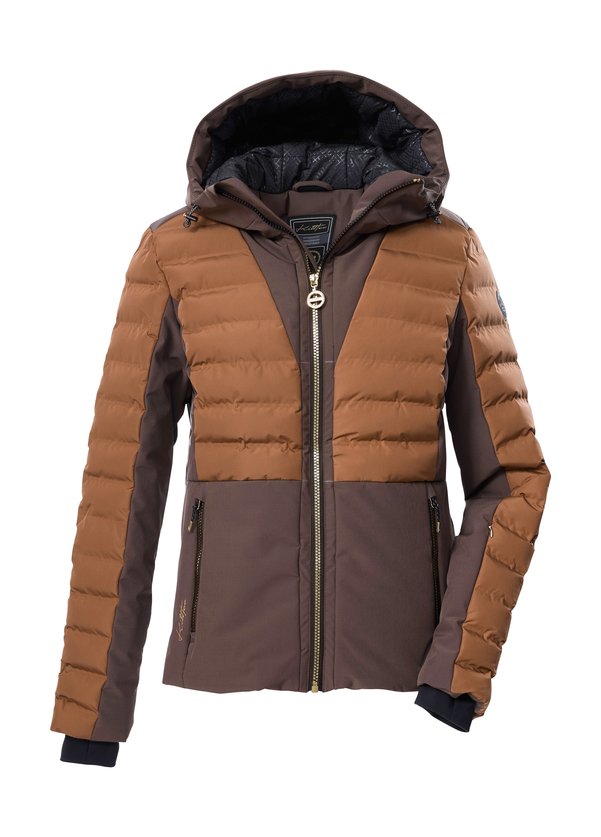 Killtec Skijacke "KSW 118 WMN SKI QLTD JCKT" Winddichte Damenjacke, wasserabweisend, atmungsaktiv, Daunenoptik