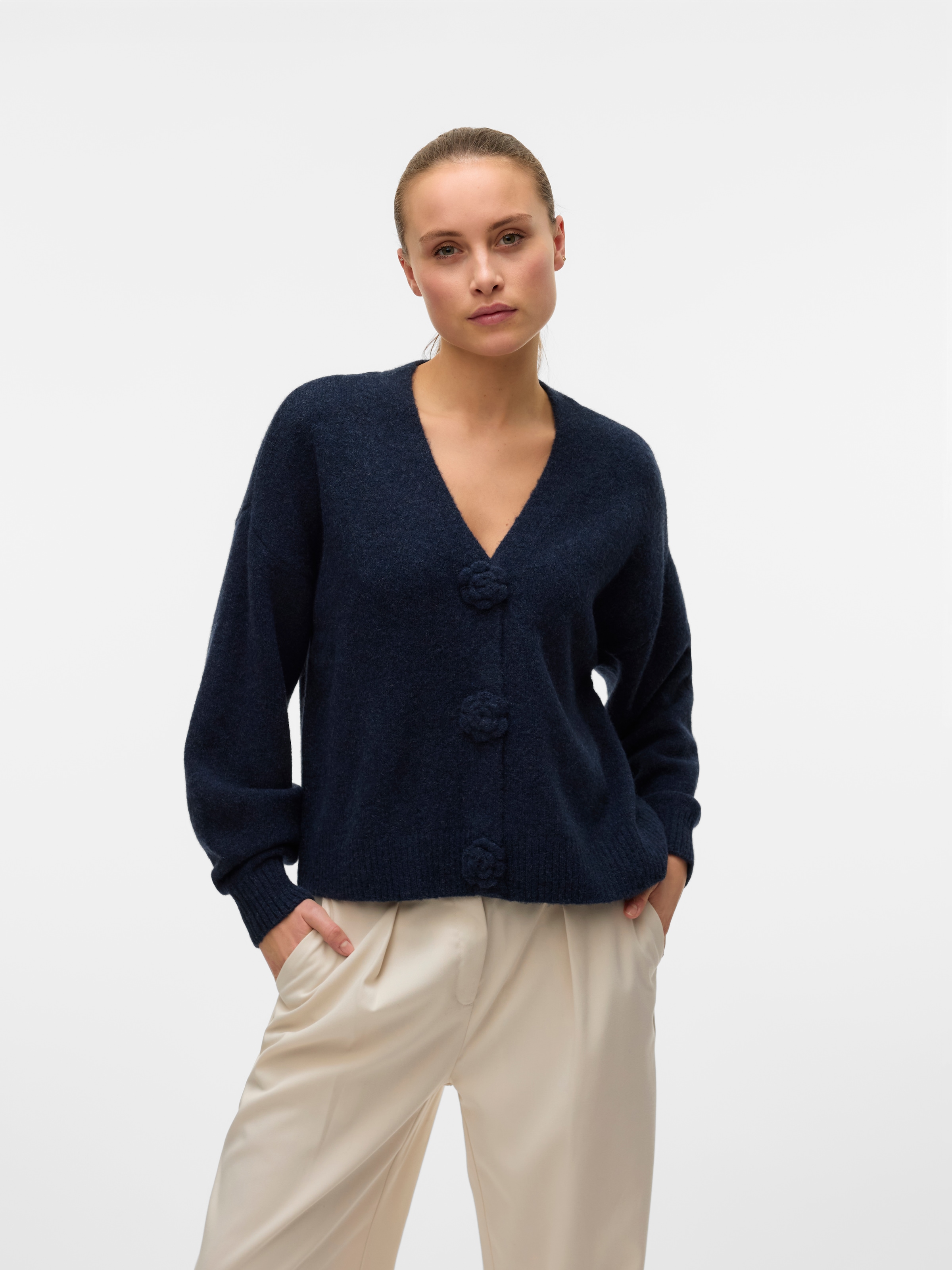 Vero Moda Strickjacke "VMCECILY LS V-NECK CARDIGAN GA" günstig online kaufen