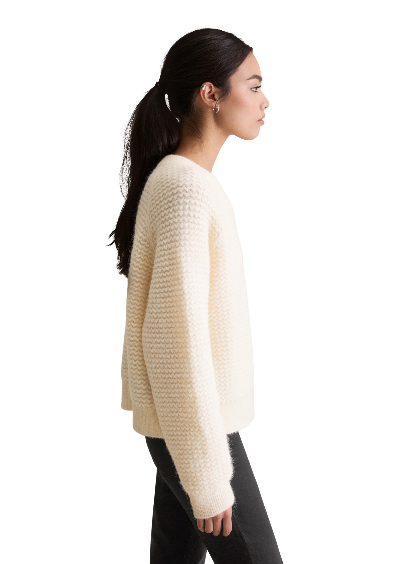 Marc O'Polo DENIM Strickpullover »aus weichem Schurwolle-Alpakawolle-Mix«