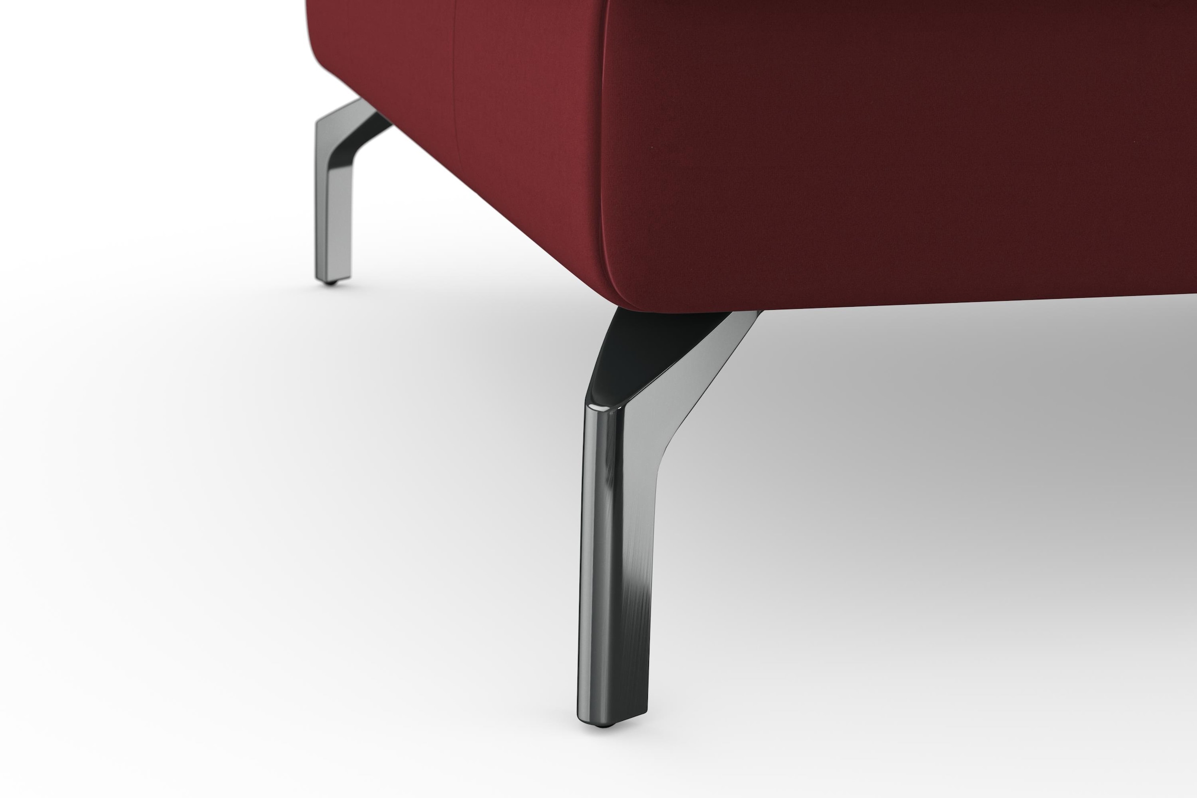 sit&more Ecksofa »Bendigo L-Form«, inklusive Sitztiefenverstellung, Bodenfreiheit 15 cm, in 2 Fußfarben