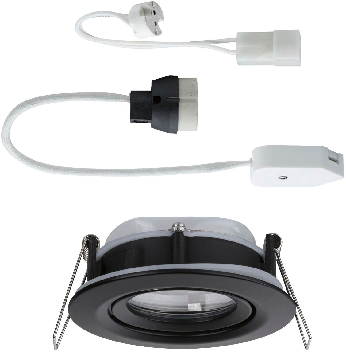 Paulmann LED Einbauleuchte »Nova Plus 1x35W Schwarz matt/Alu Zink« GU 5,3 | GU10