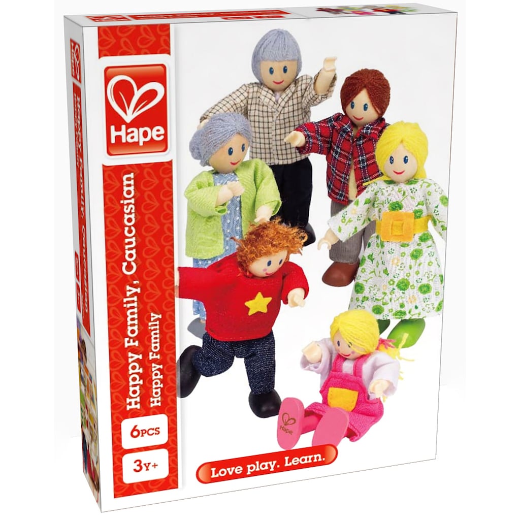 Hape Stoffpuppe »Puppenfamilie«, (Set, 6 tlg.)