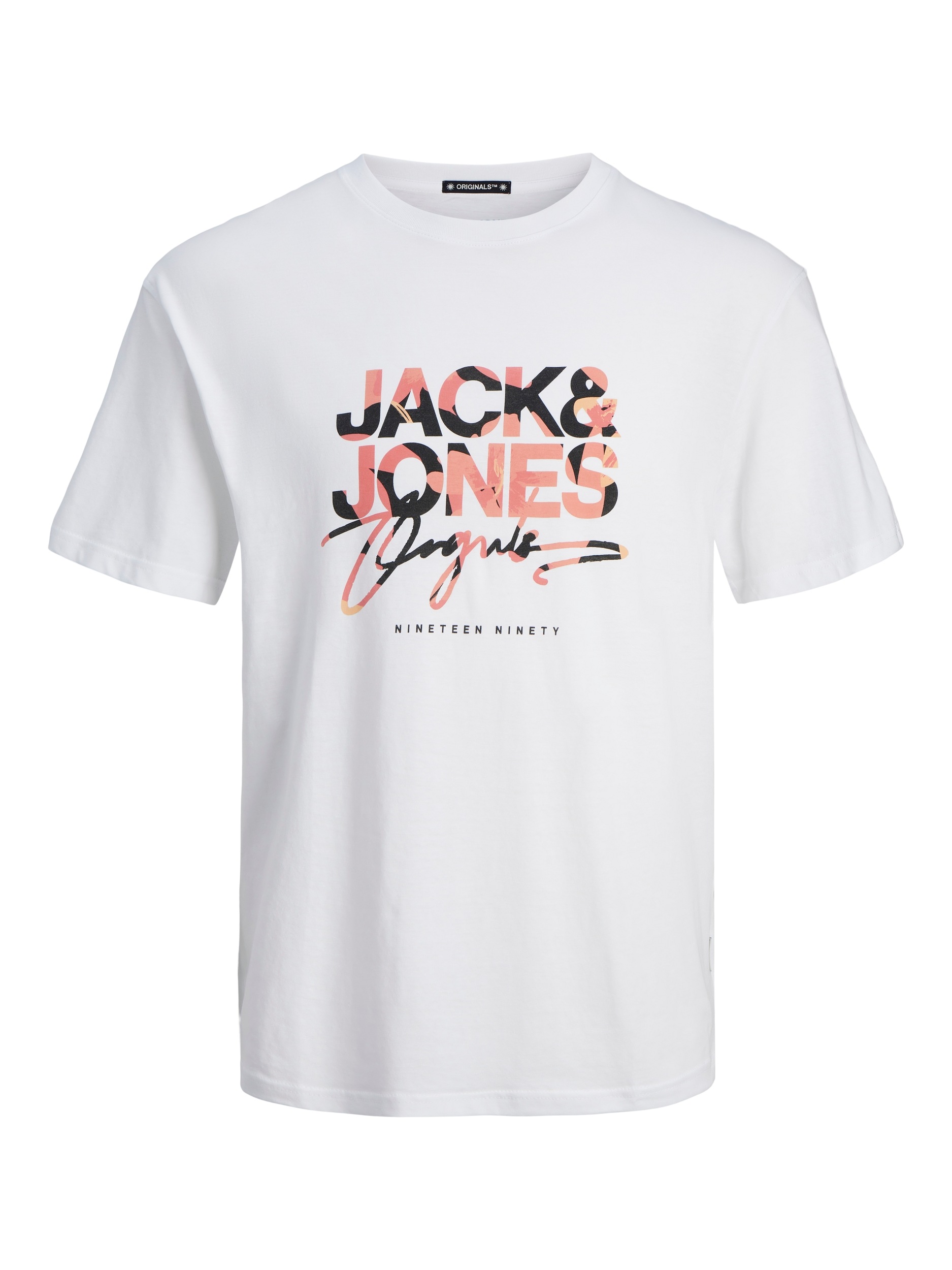 Jack & Jones T-Shirt "JORARUBA AOPBRANDING TEE SS CREW NECK LN" günstig online kaufen