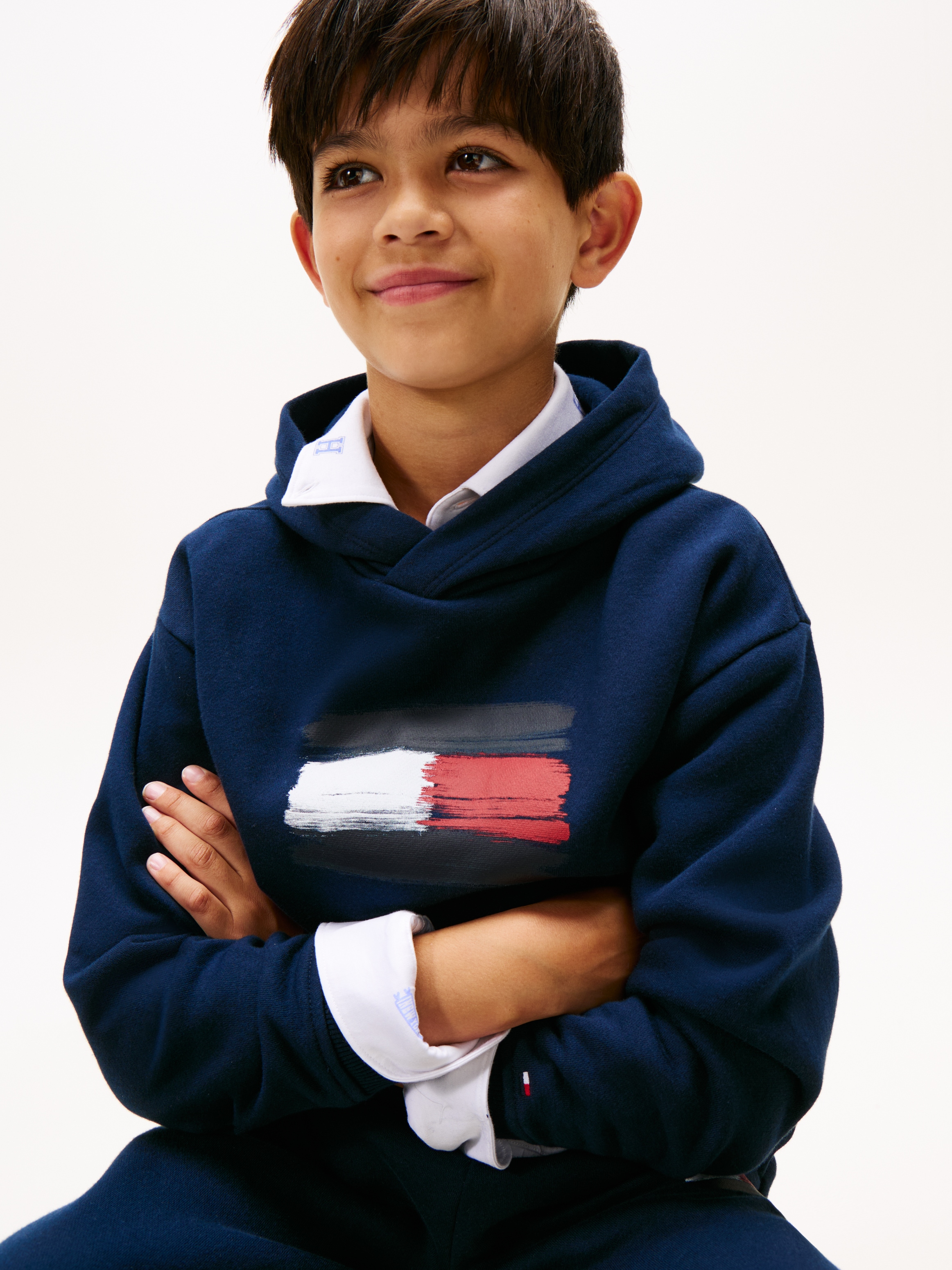 Tommy Hilfiger Kapuzensweatshirt »FLAG HOODIE«, Kinder bis 16 Jahre