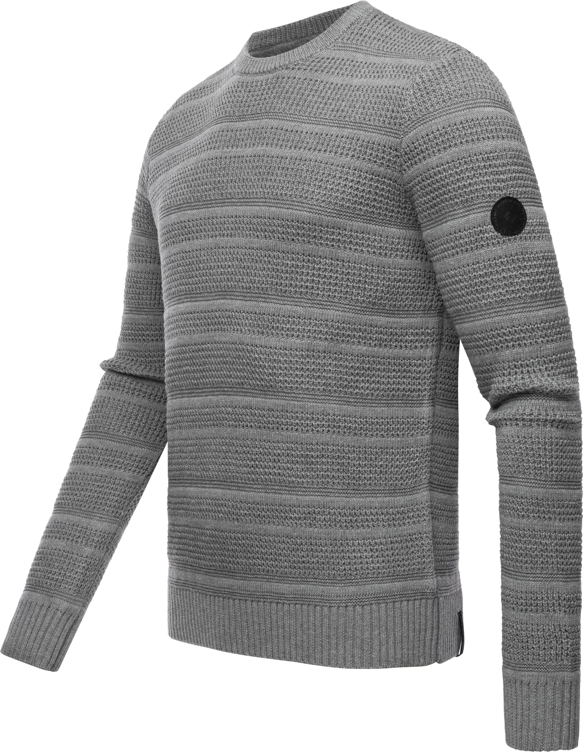 Ragwear Strickpullover "Gabrel", stylischer Herren Sweatpullover mit Rippbü günstig online kaufen