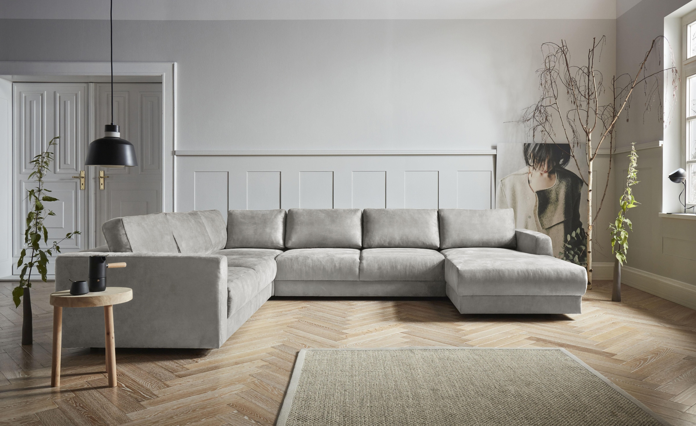 OTTO home Wohnlandschaft "Hobro U-Form" in 3 Bezugsqualitäten in vielen Far günstig online kaufen