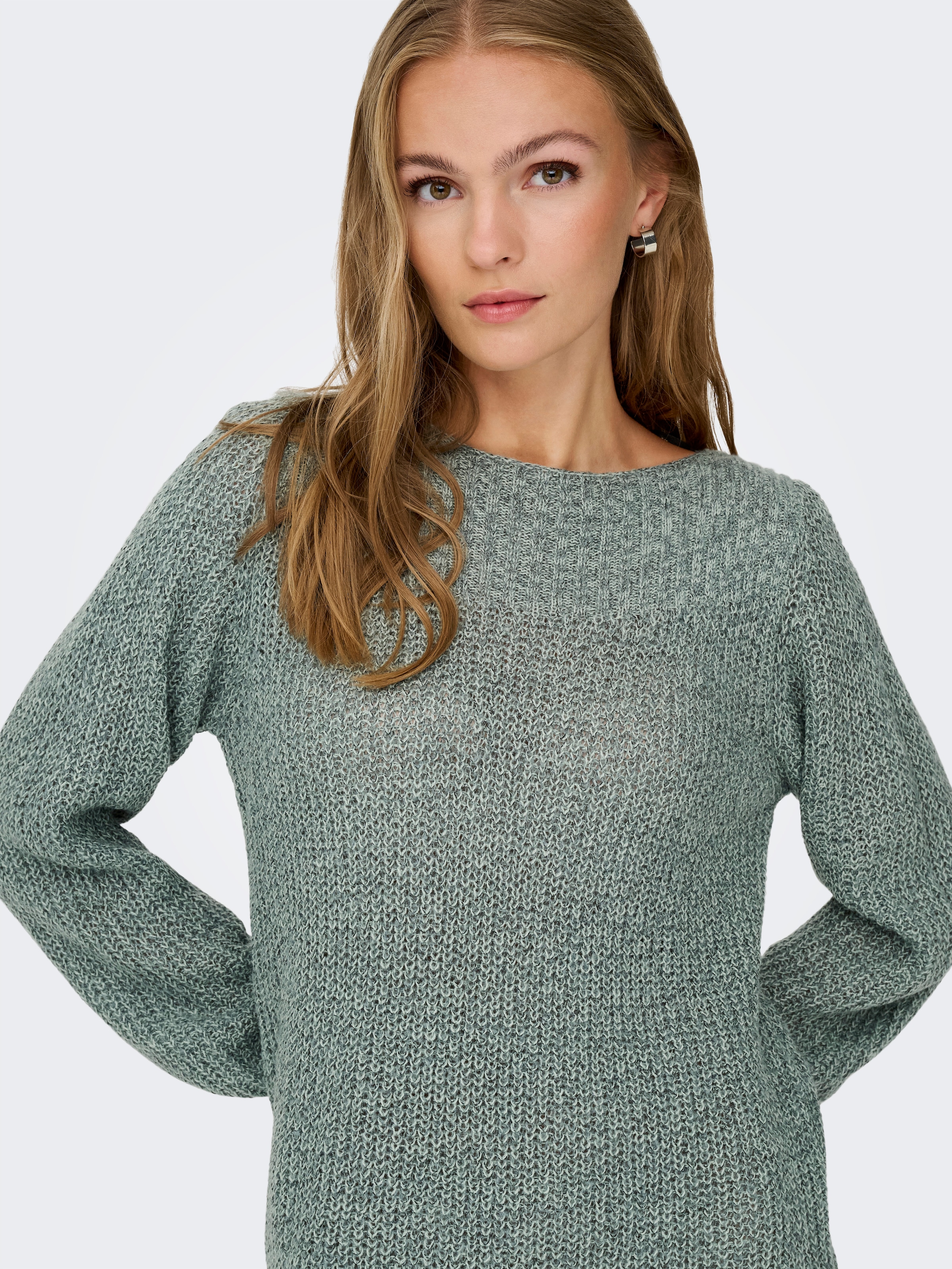 JDY Minikleid »JDYWHITNEY MEGAN L/S BOAT DRESS KNT NOOS«, Sommerkleid