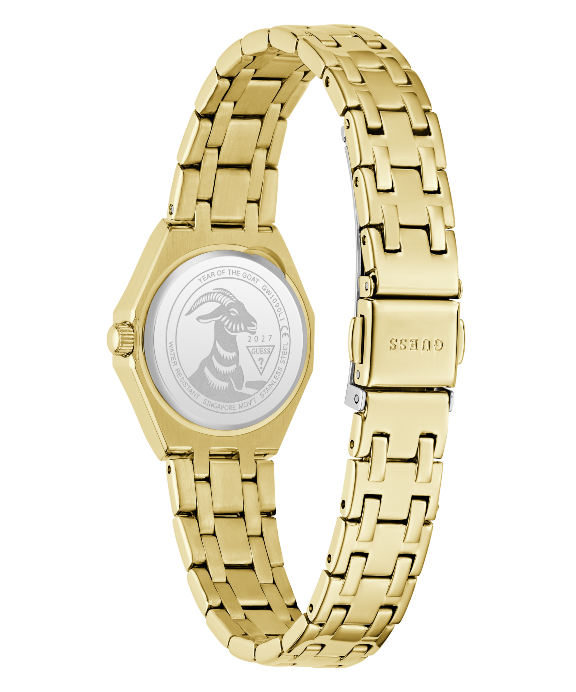 Guess Quarzuhr »PIXIE« Armbanduhr, Damenuhr, Edelstahlarmband, analog