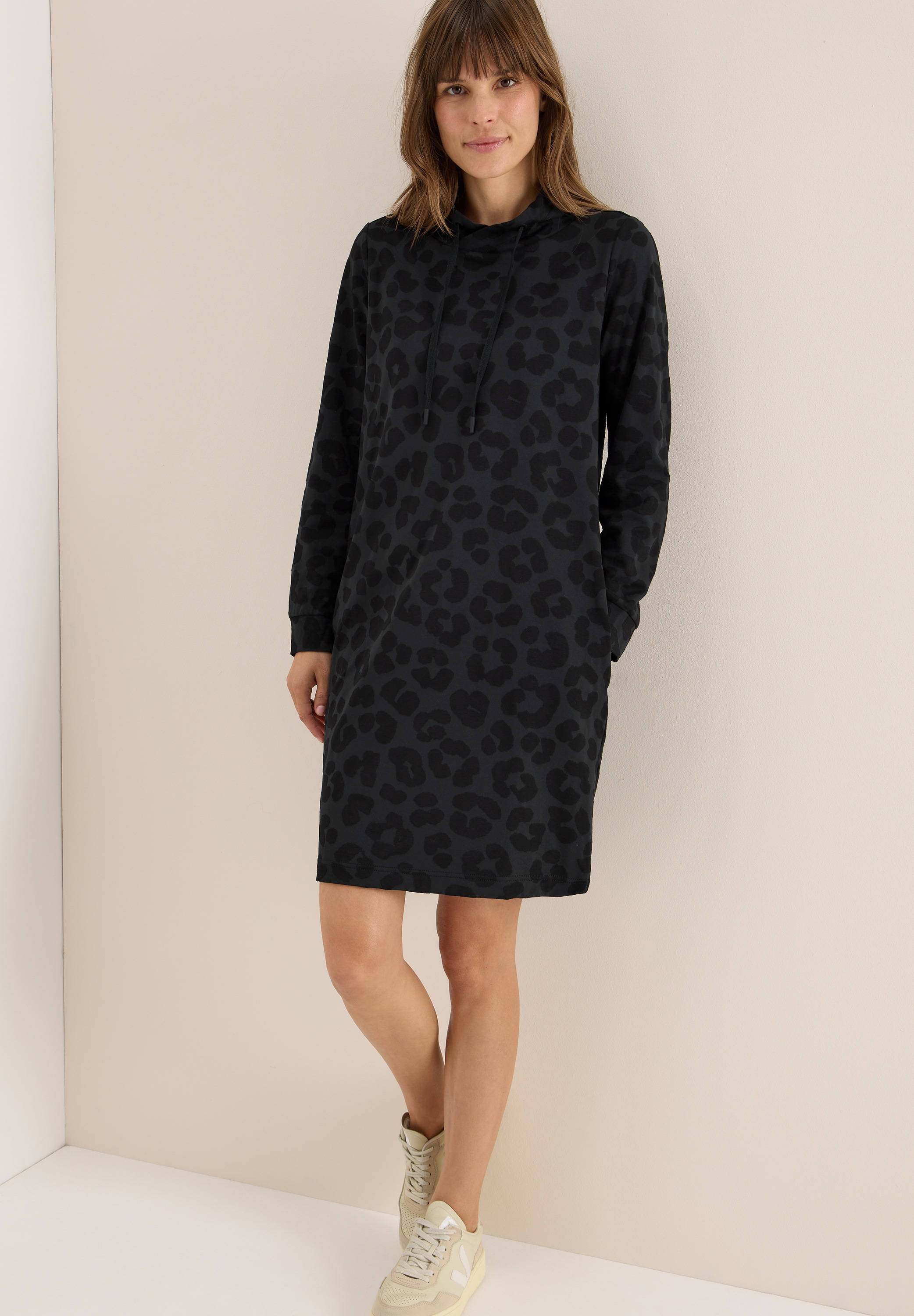 Cecil Midikleid Ohne Taschen mit Stehkragen günstig online kaufen