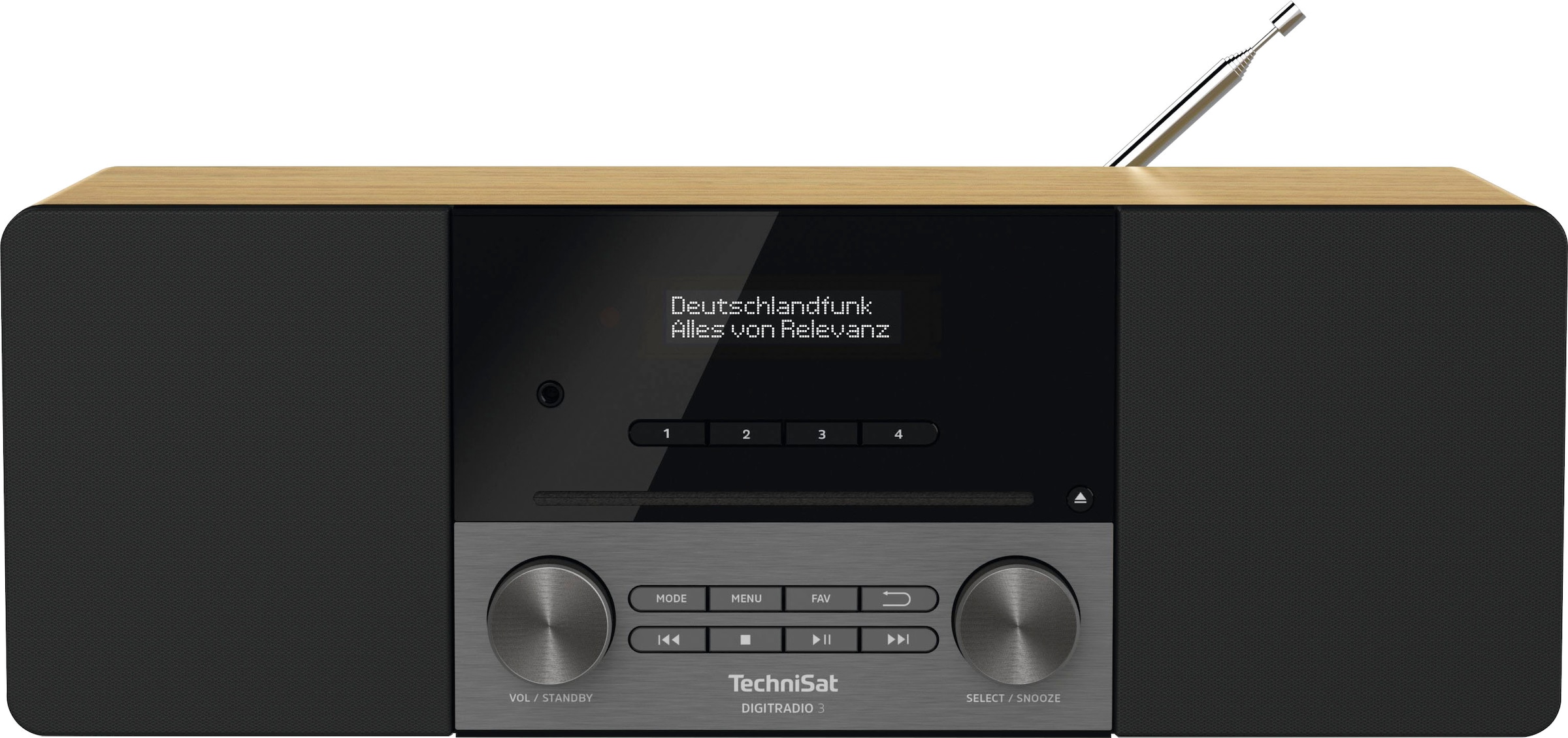 TechniSat Digitalradio BAUR Made Germany Bluetooth-AVRCP 20 mit (DAB+) | in (DAB+)-UKW W), CD-Player, RDS (A2DP Bluetooth Digitalradio »DIGITRADIO 3«