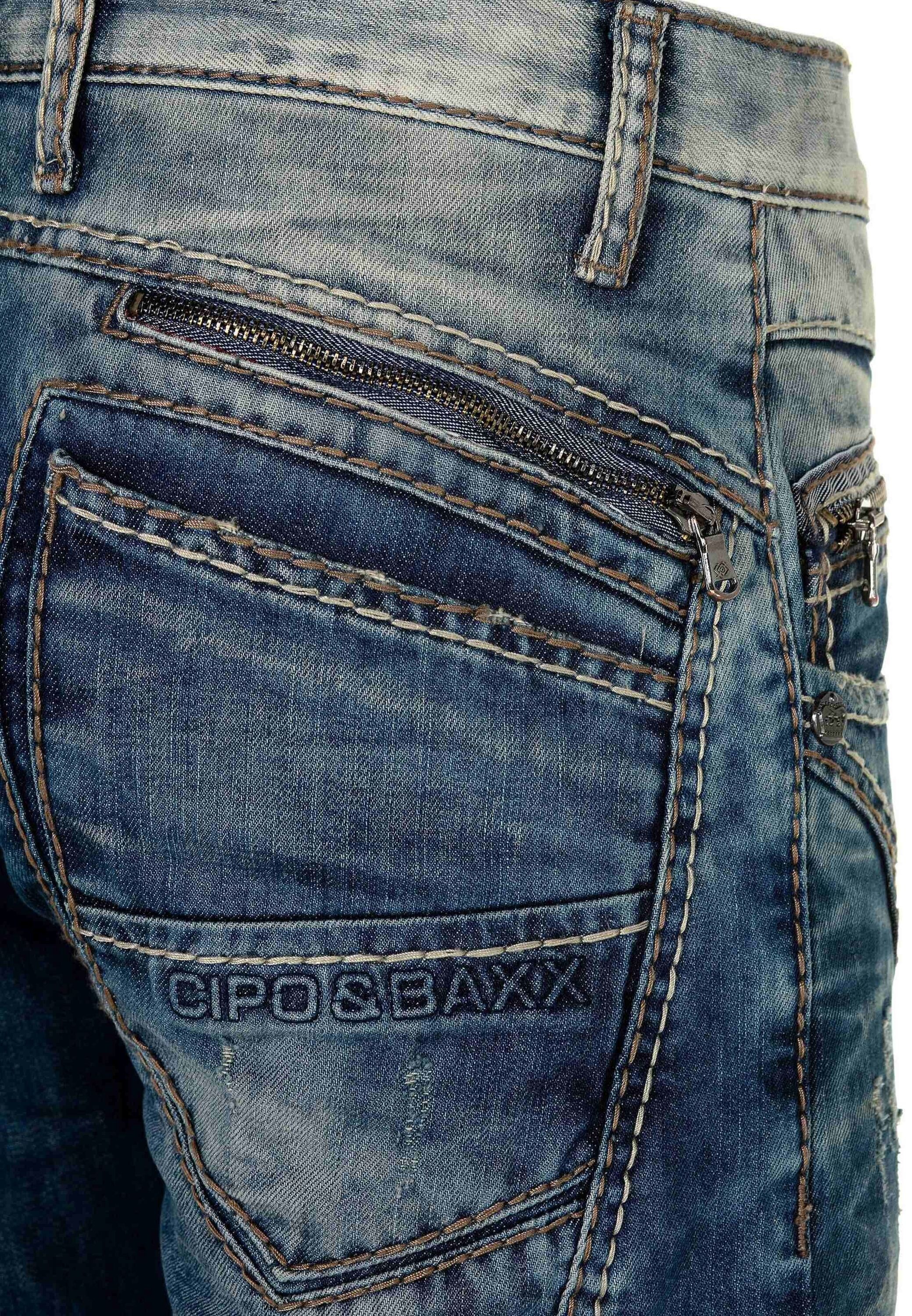 Cipo & Baxx Straight-Jeans »Jeans«, in Straight-Fit, C-0894